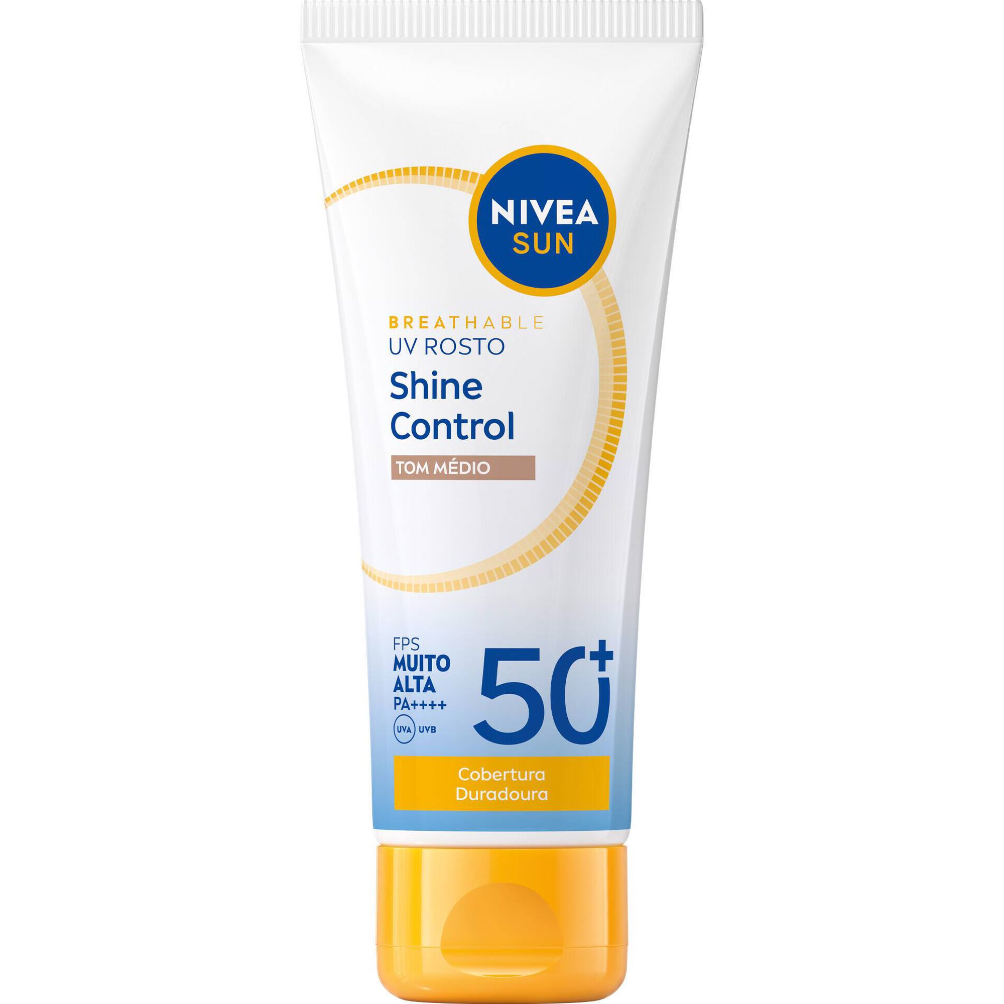 Protetor Solar Rosto Shine Control com Cor FPS 50+ Nivea Sun