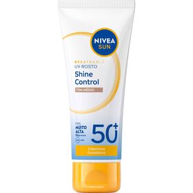 Protetor Solar Rosto Shine Control com Cor FPS 50+ Nivea Sun