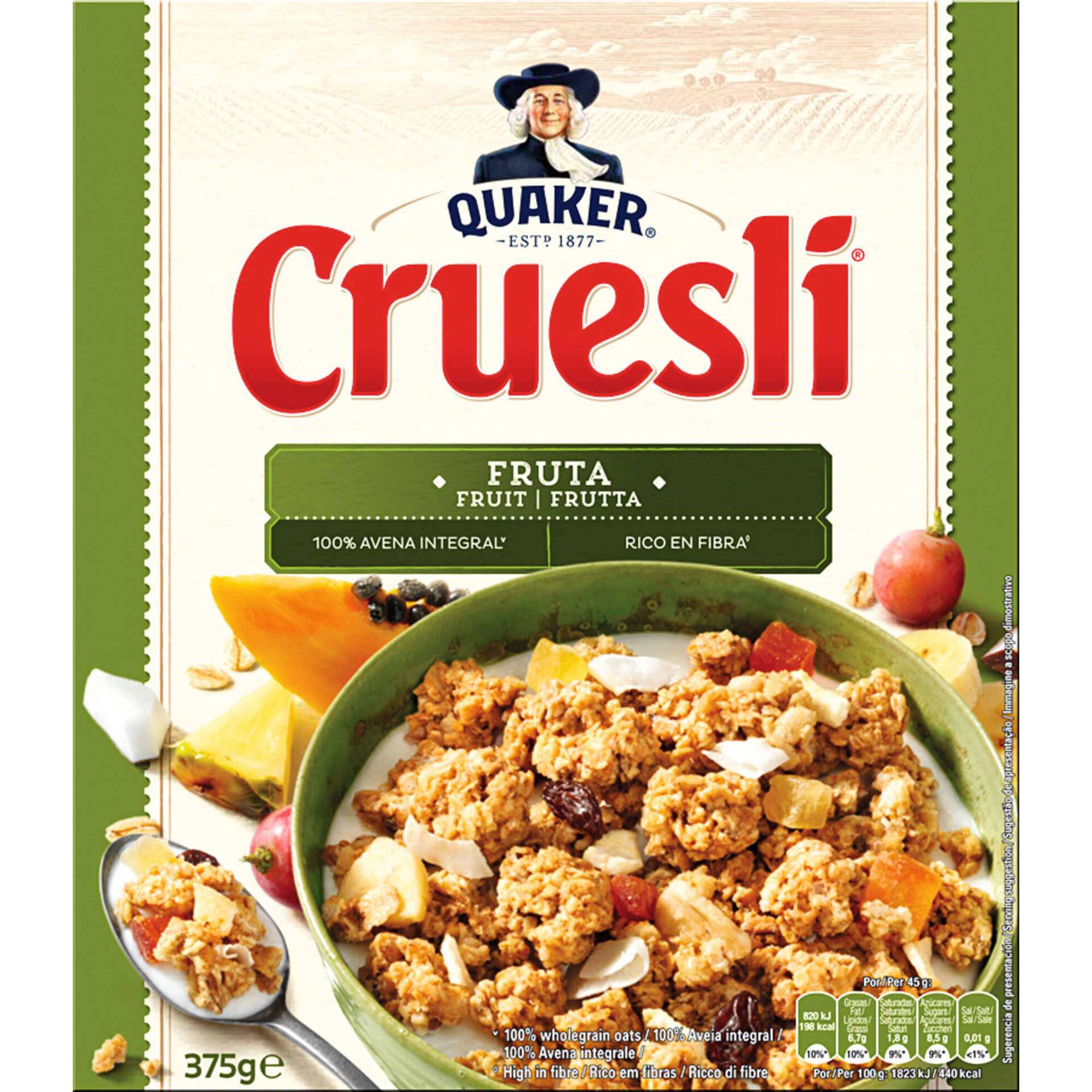 Granola Aveia com Frutas Cruesli