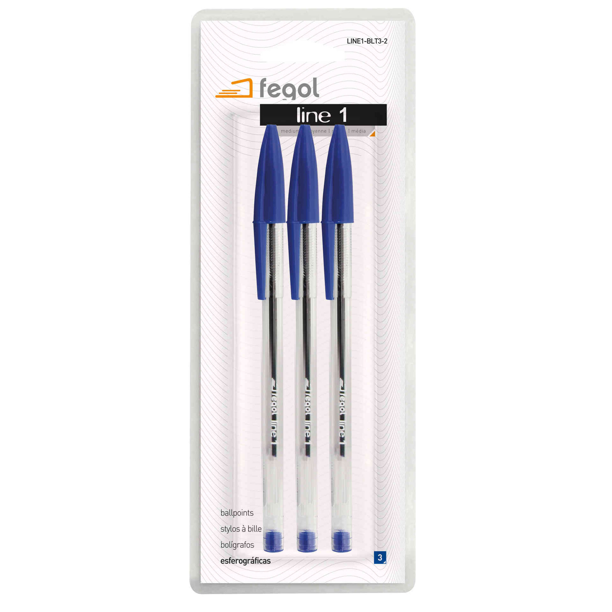 Esferográfica Cristal Line de Tinta Azul