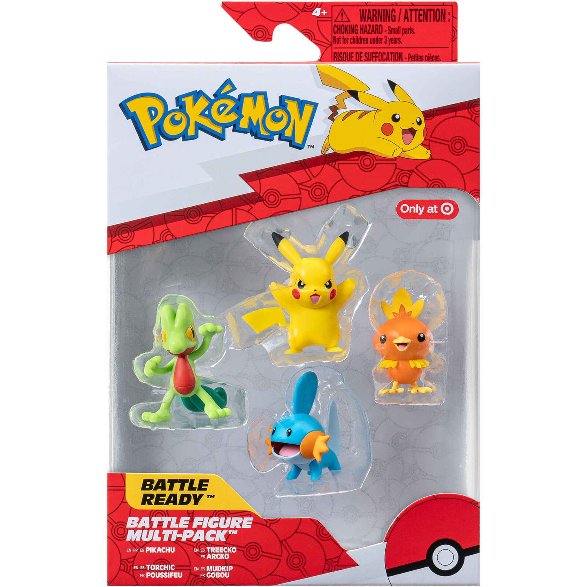 Pok&eacute;mon - Pack 4 Figuras Battle Ready