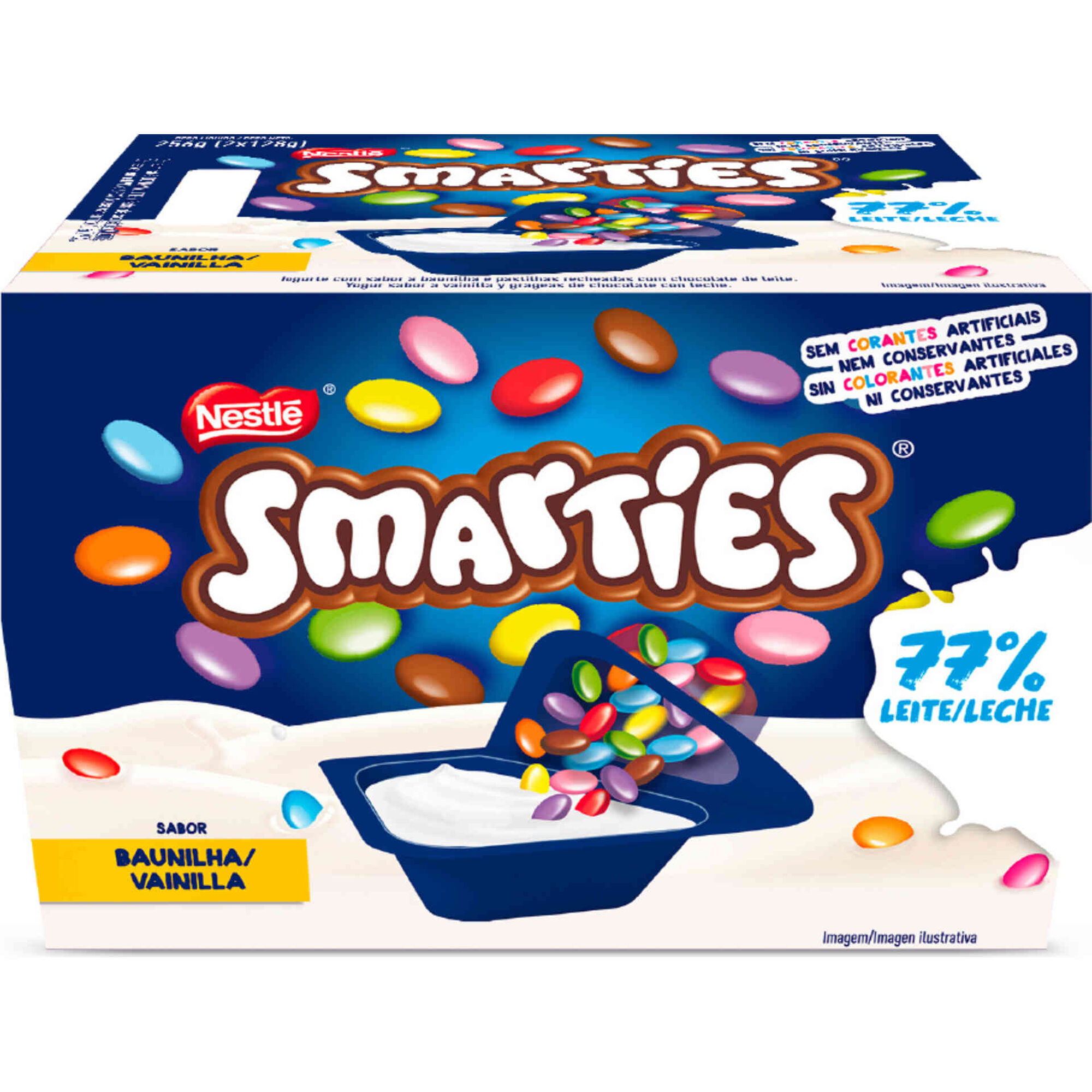 Iogurte Mix-In com Smarties Infantil Nestl&eacute;