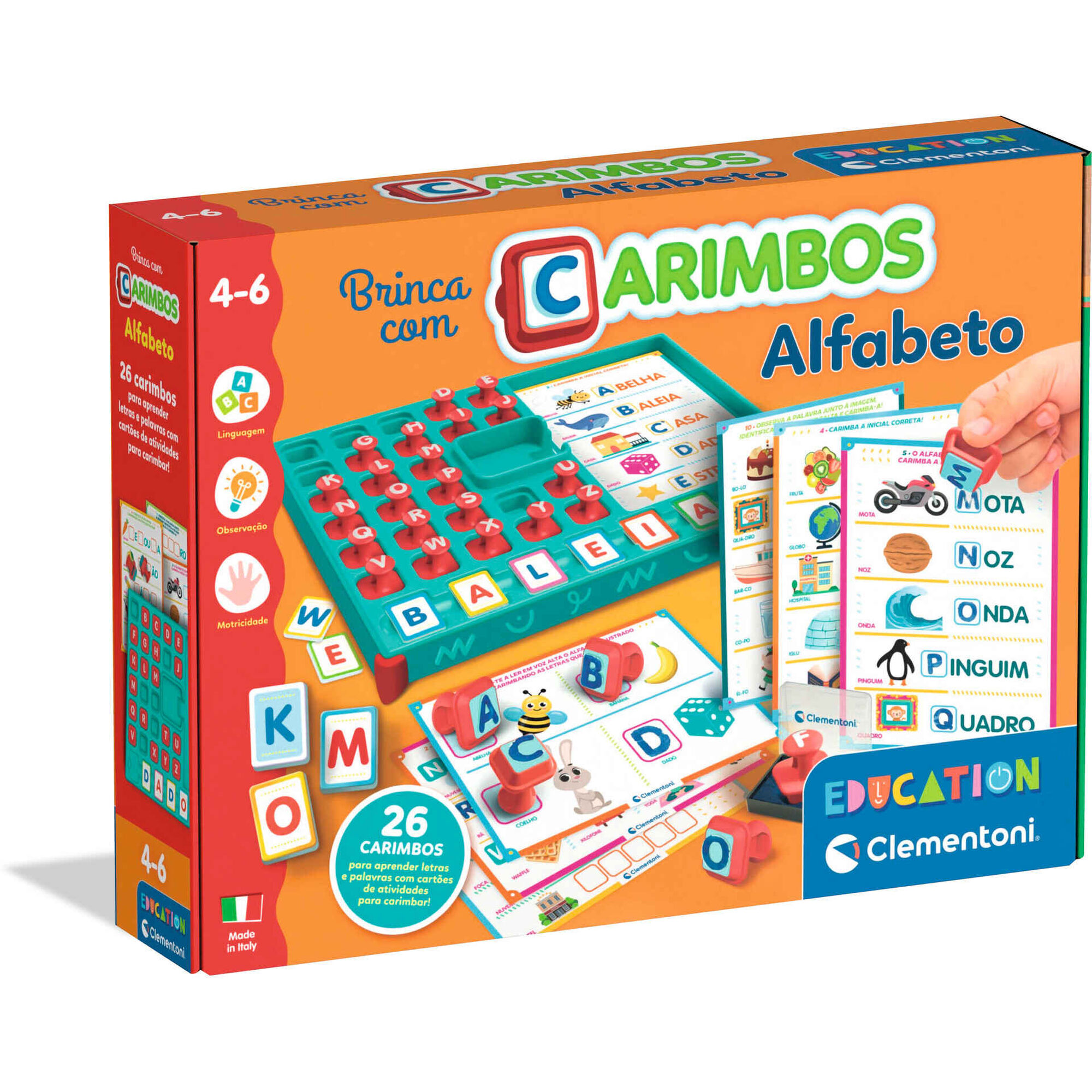 Clementoni - Brinca com Carimbos - Alfabeto