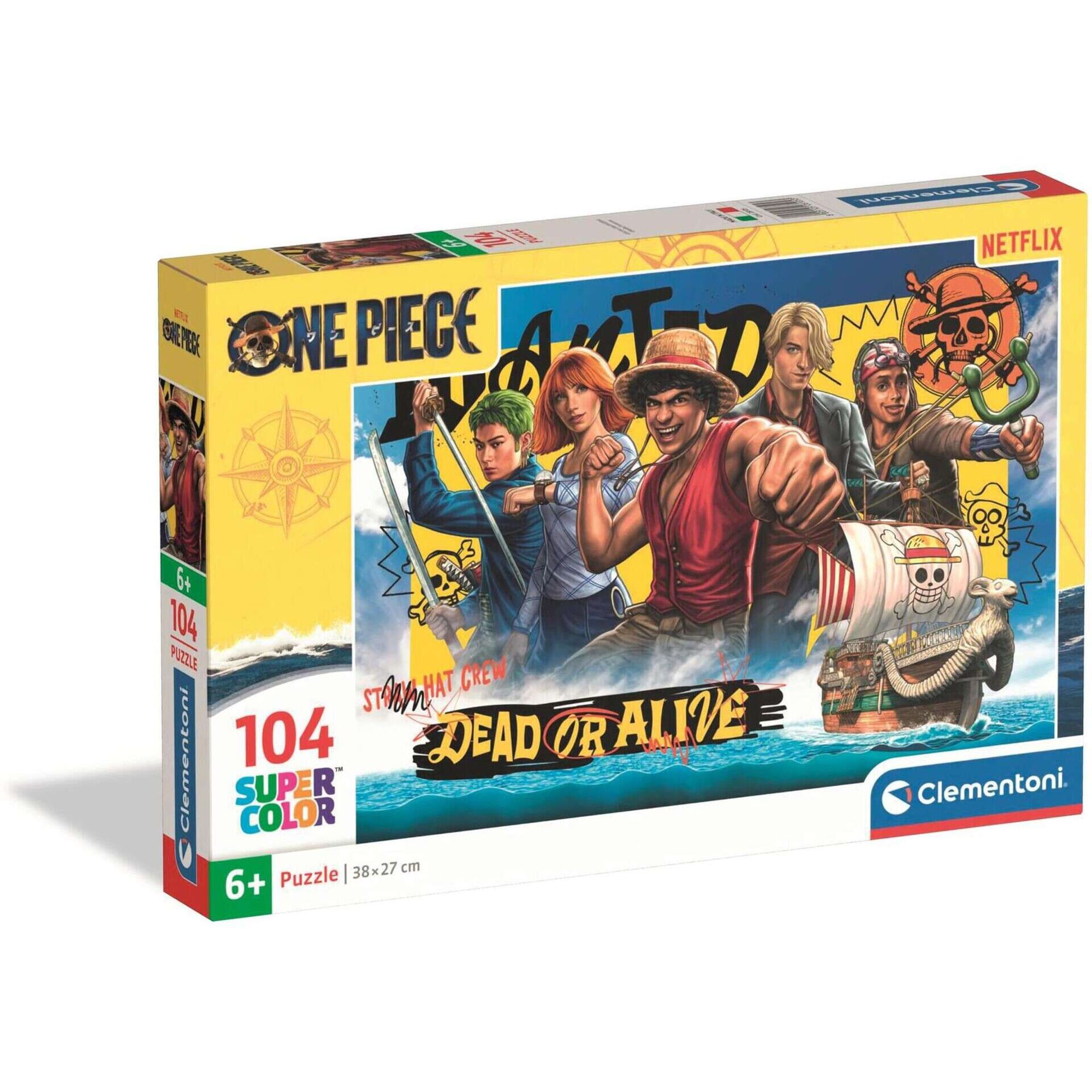 Clementoni - Puzzle One Piece Netflix 104 Pe&ccedil;as