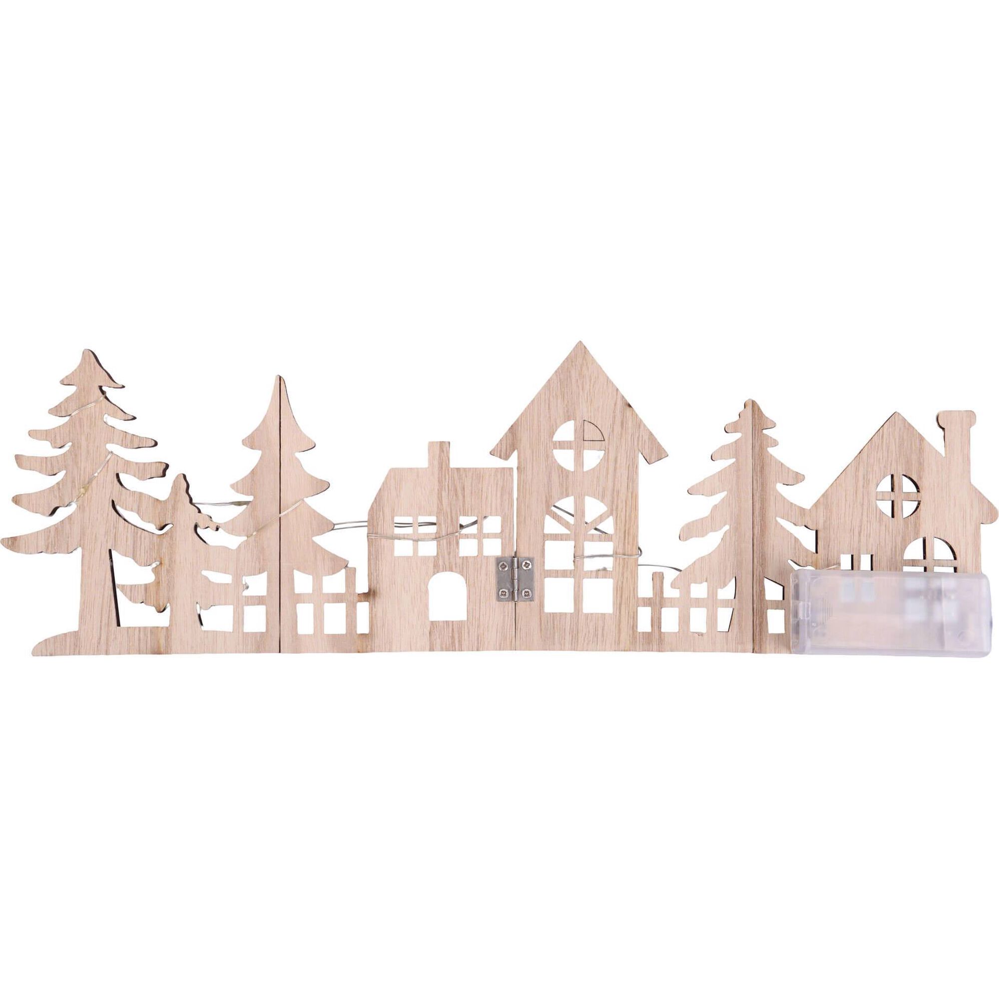 Casinhas Decorativas Madeira com Luz