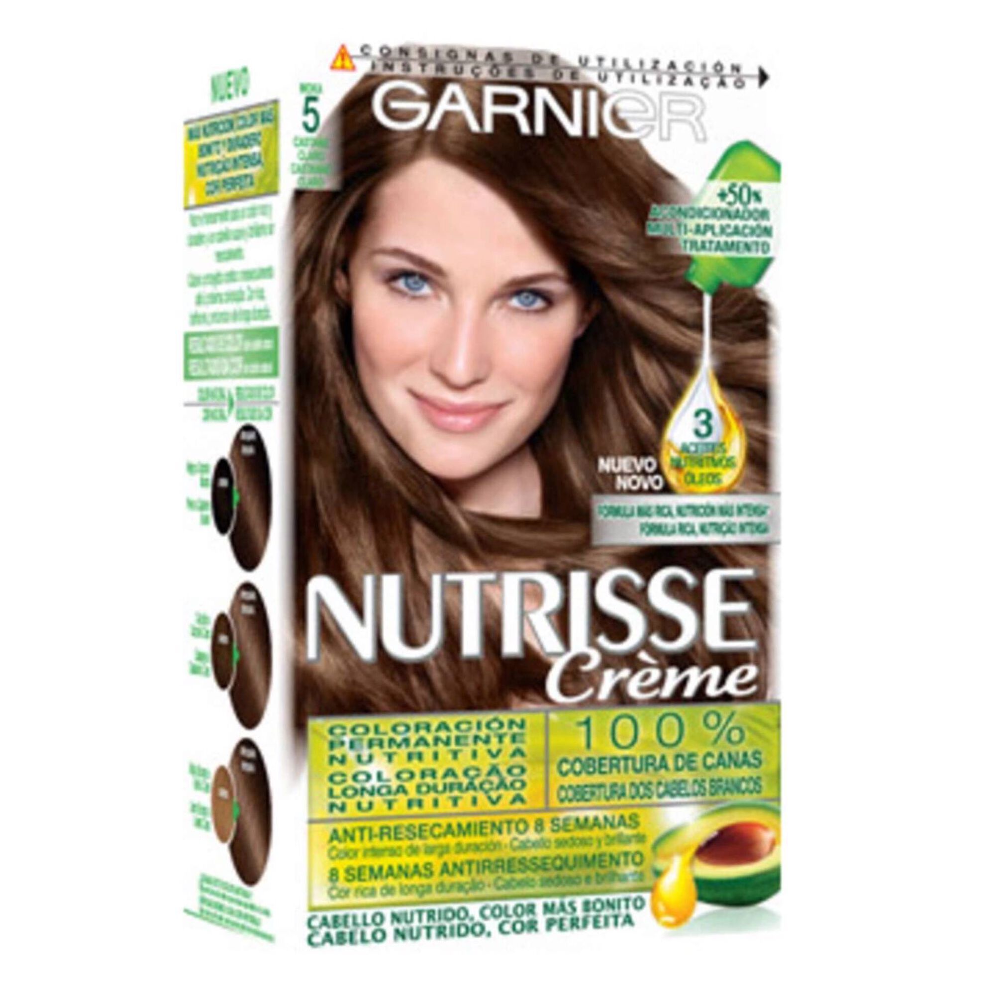 Coloração Permanente Nutrisse Creme Castanho Claro 5.0