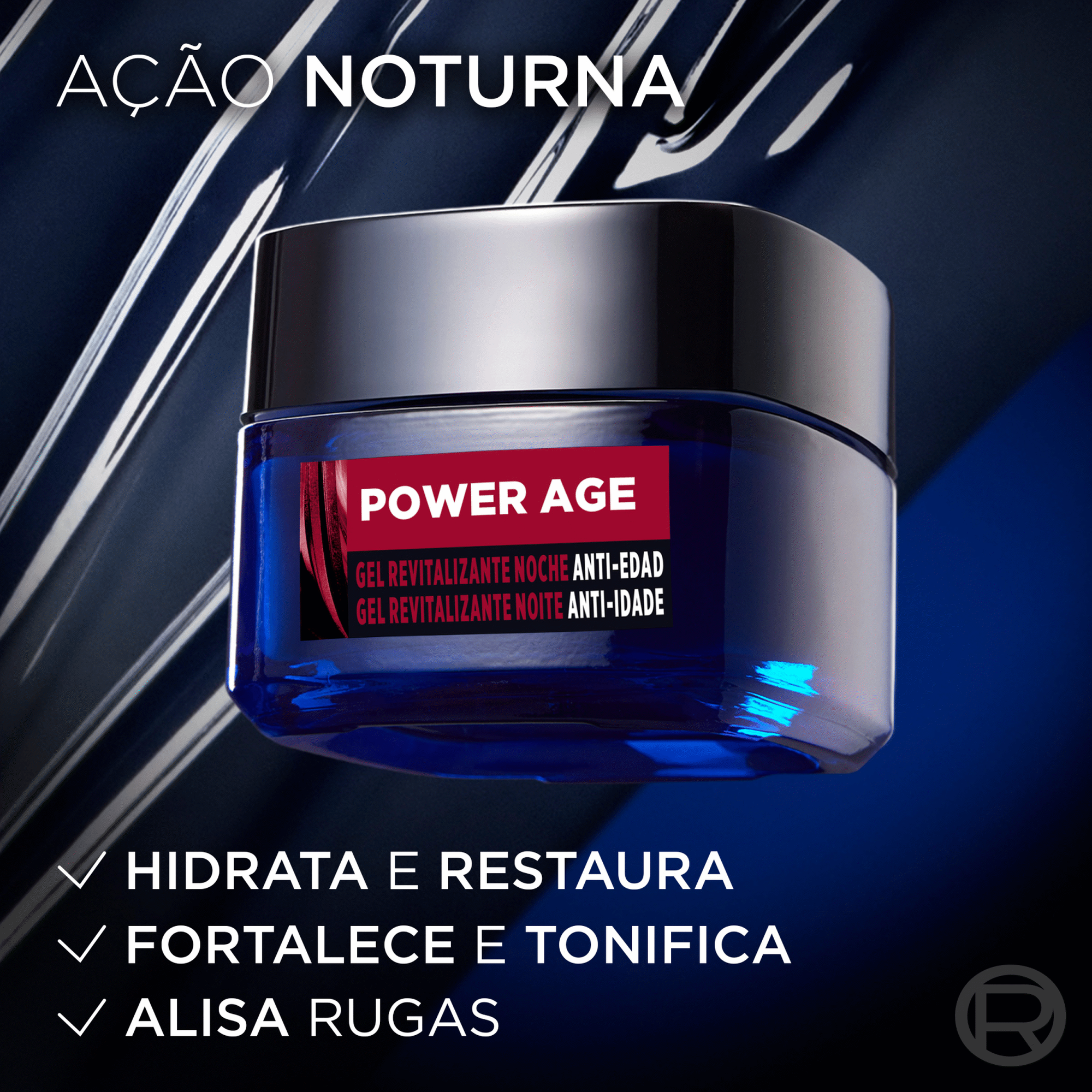 Gel Noite Power Age Anti-Idade L'Or&eacute;al Paris Men Expert