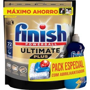 Conjunto Detergente Máquina Loiça e Abrilhantador Finish