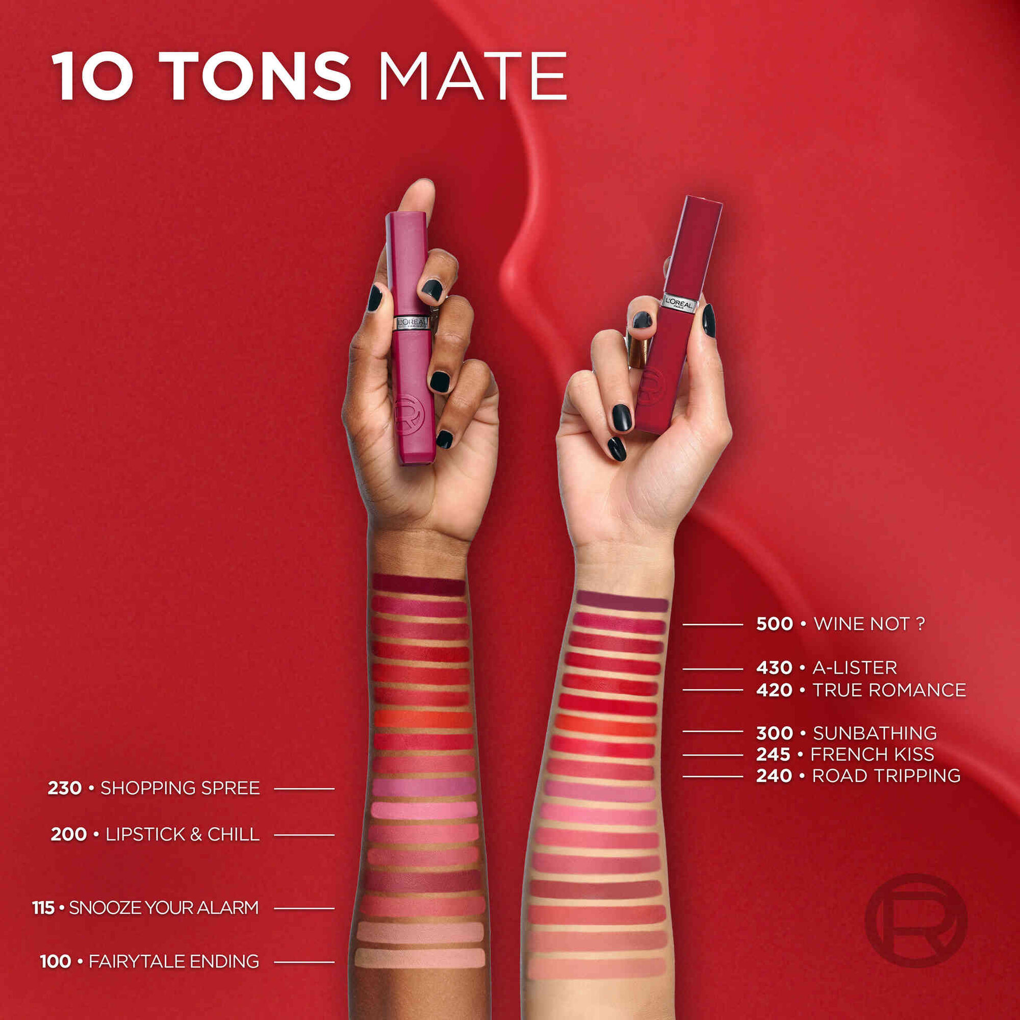 Batom L&iacute;quido Matte Resistance 245 French Kiss L'Or&eacute;al Paris
