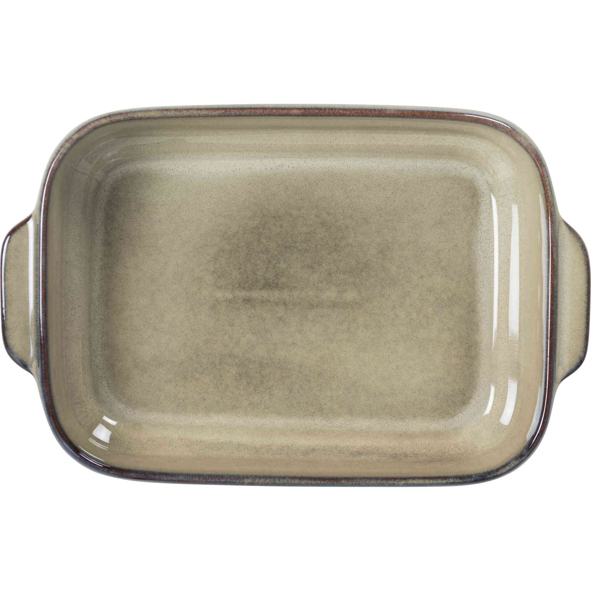 Assadeira Retangular Reativo 34x21cm Castanha Kasa