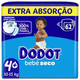Fraldas Bebé Seco Extra 10-15kg T4+