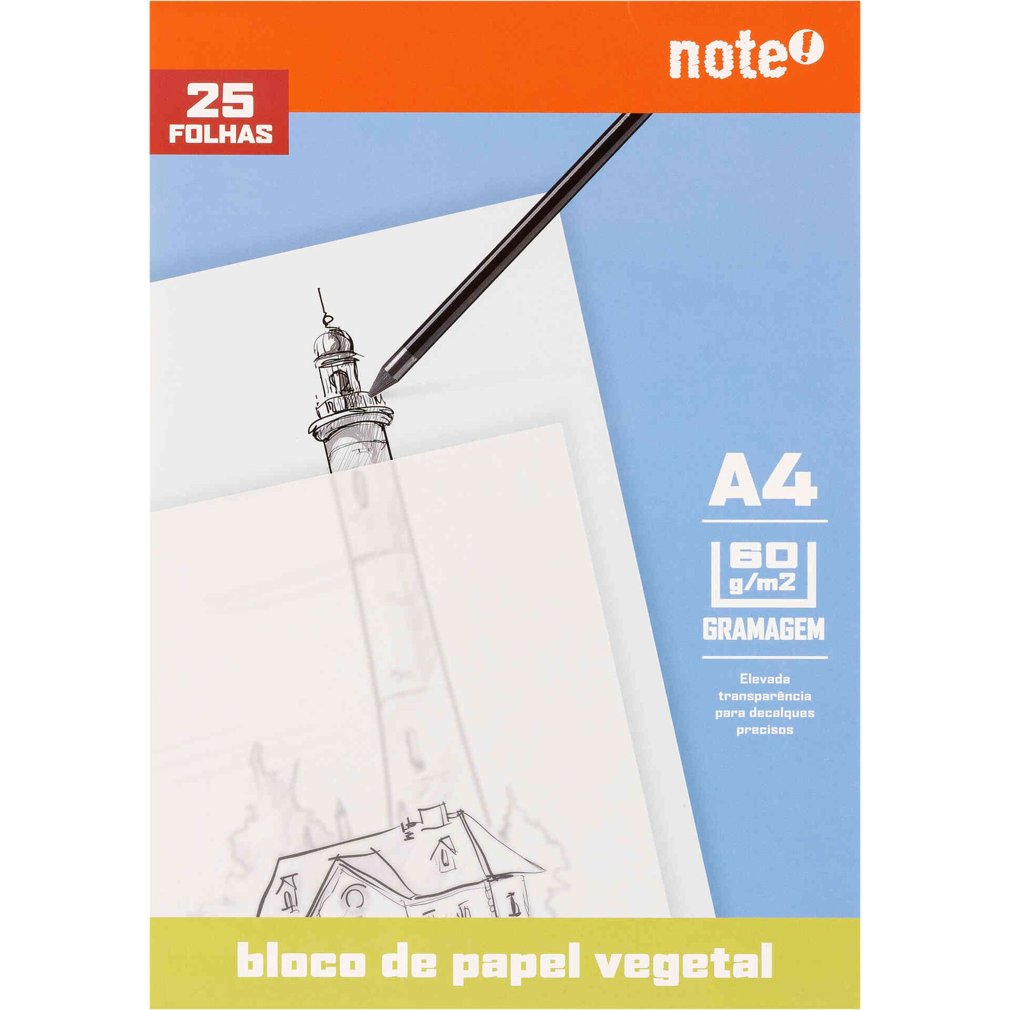 Bloco Papel Vegetal A4 25 Folhas Note!