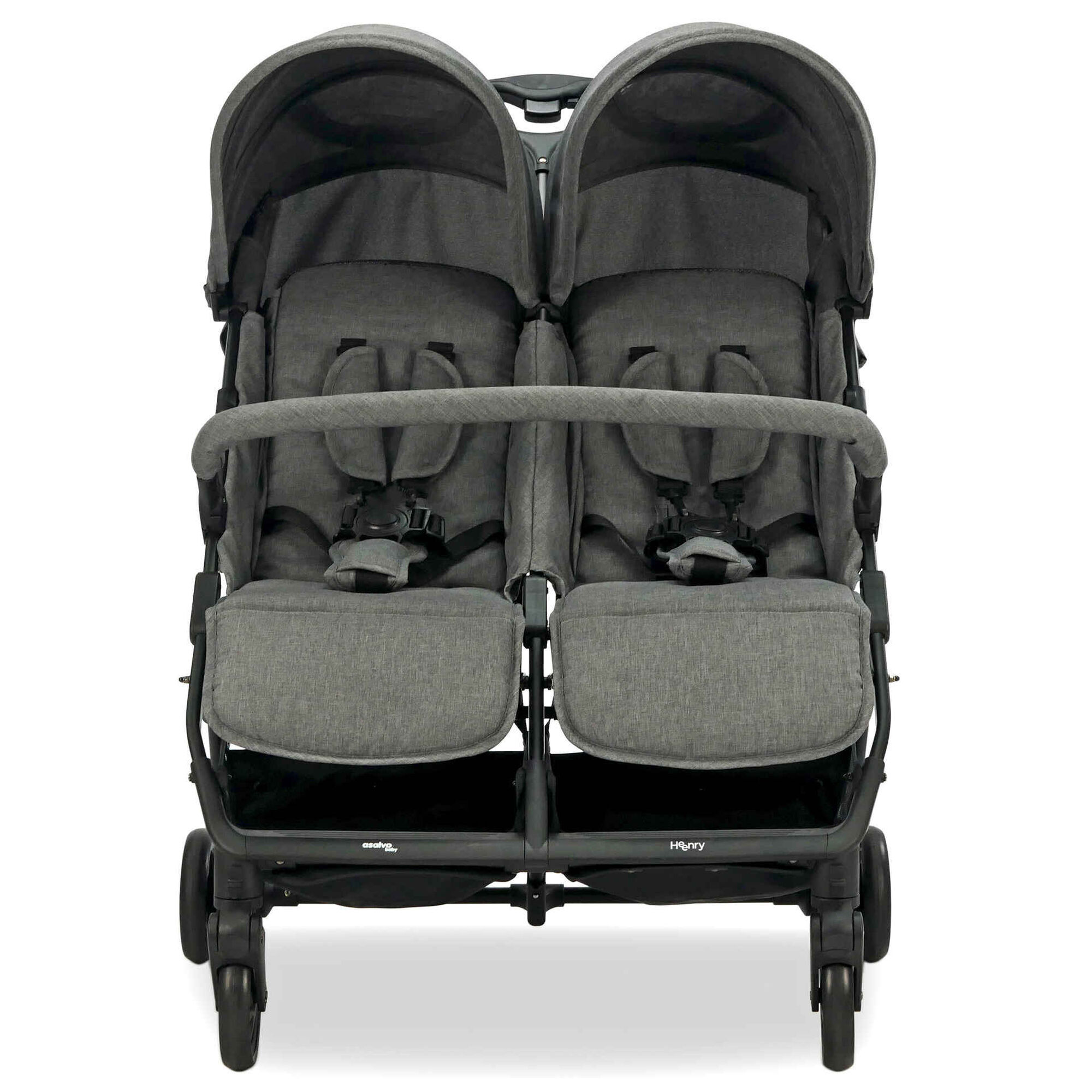 Carrinho de Passeio para Gémeos Cinza Henry