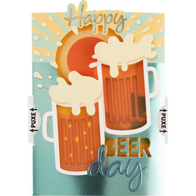 Postal com Luz Beer Day