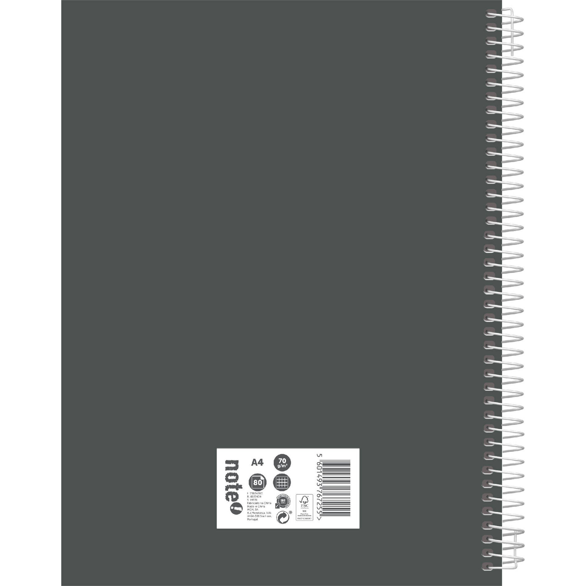 Caderno Espiral A4 Quadriculado Tecnoline Note!