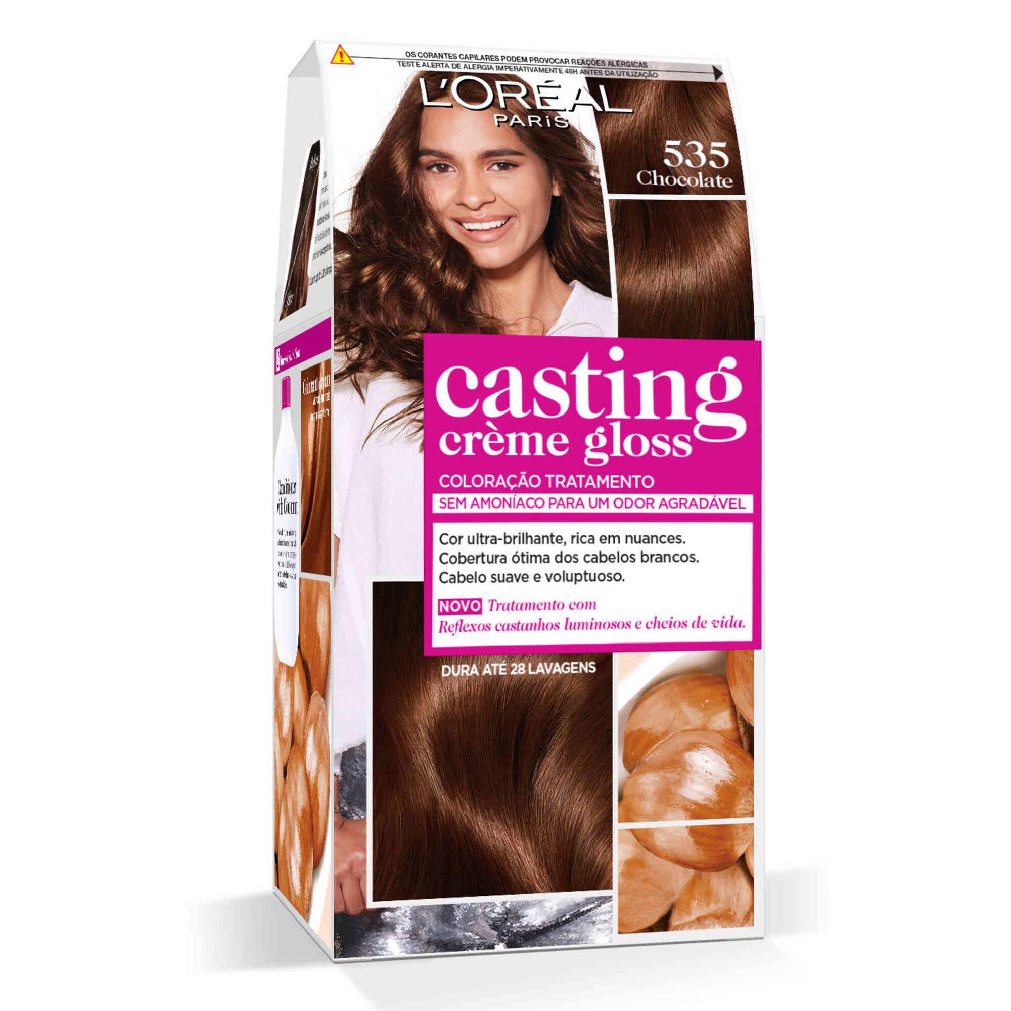 Coloração Tom sobre Tom Casting Creme Gloss Chocolate 535