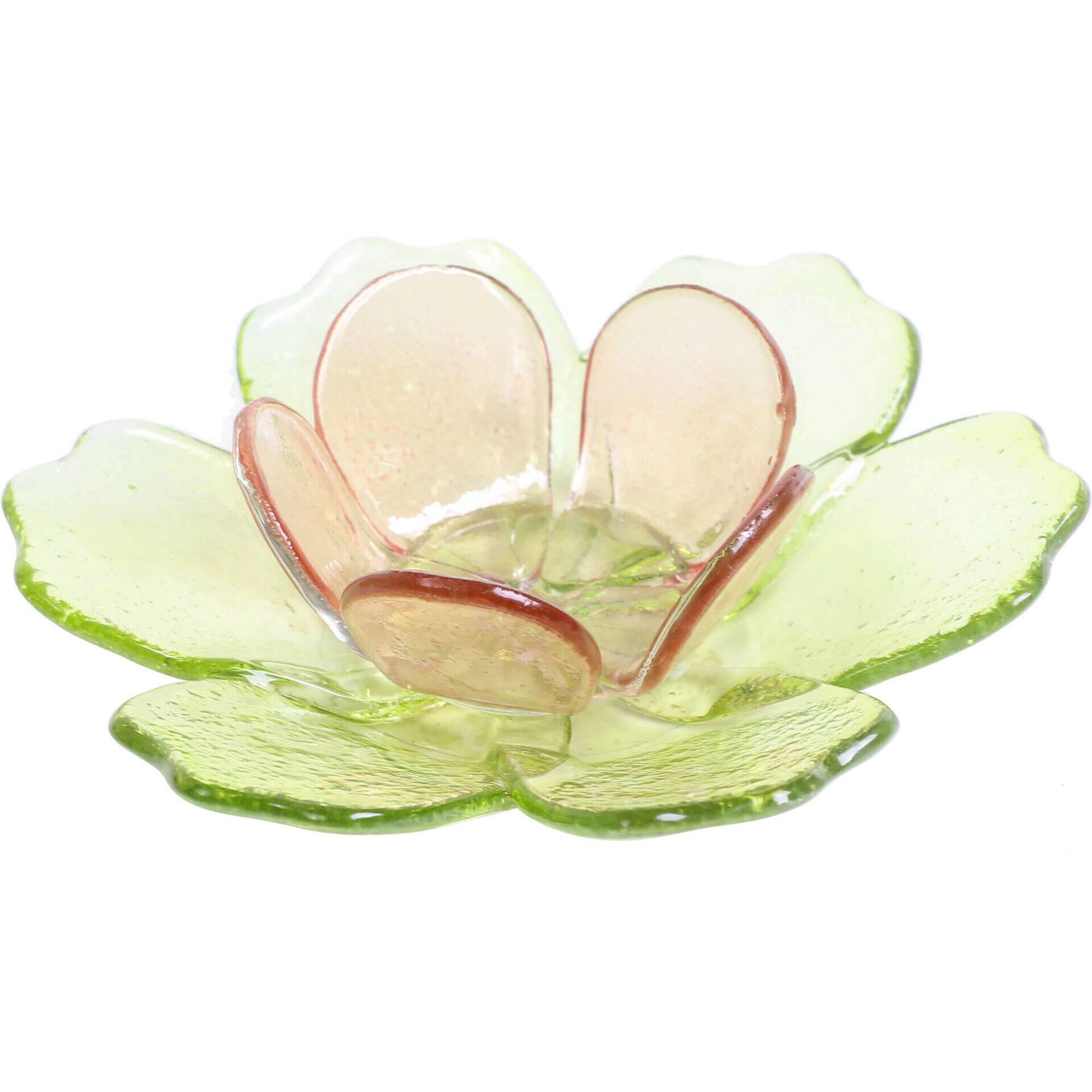 Suporte de Vela Flor Rosa Kasa