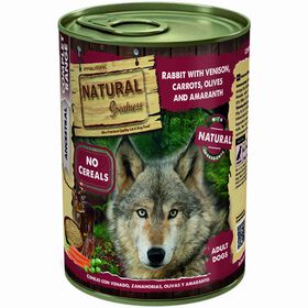 Comida H&uacute;mida para C&atilde;o Adulto Coelho e Veado Natural Greatness