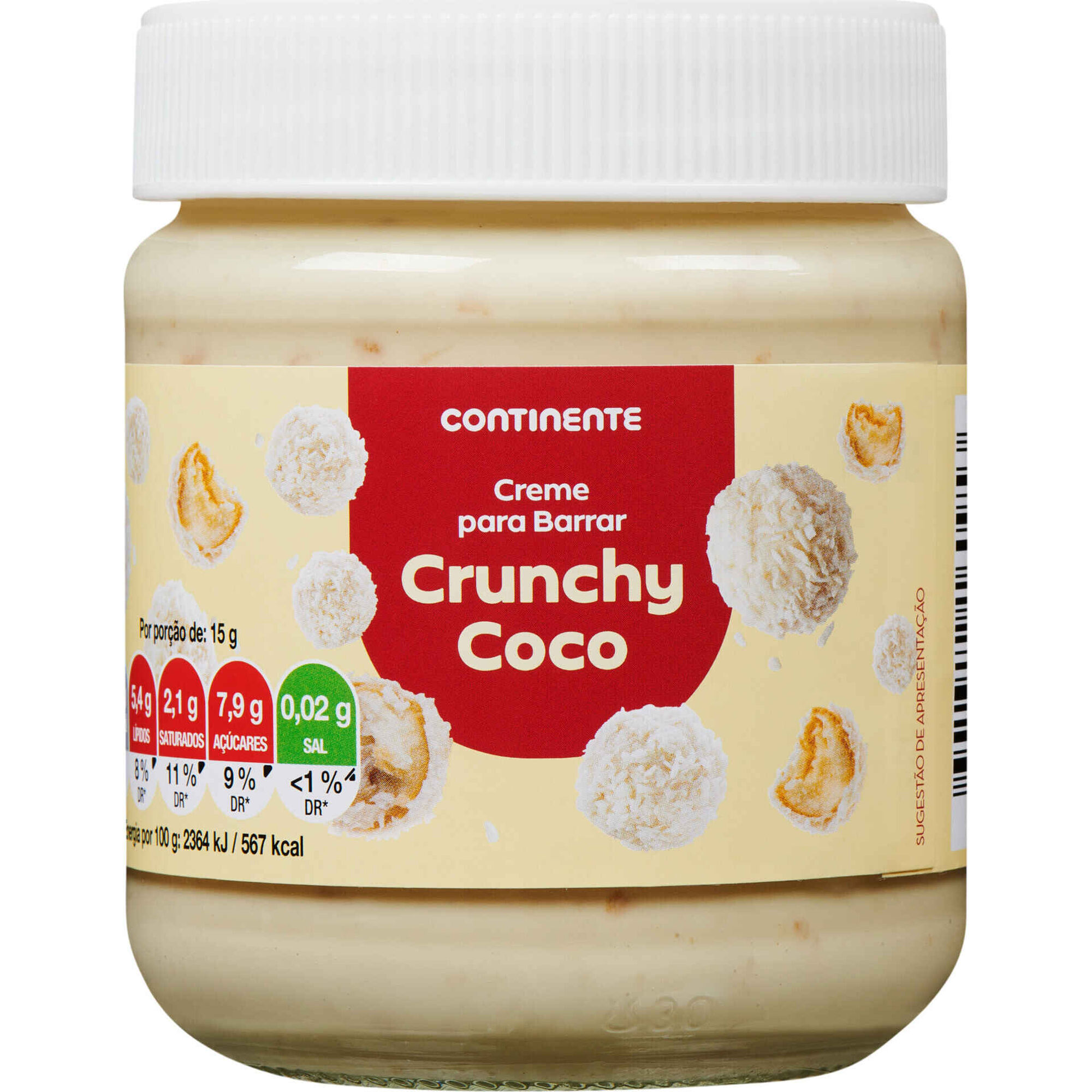 Creme para Barrar Crunchy Coco Continente