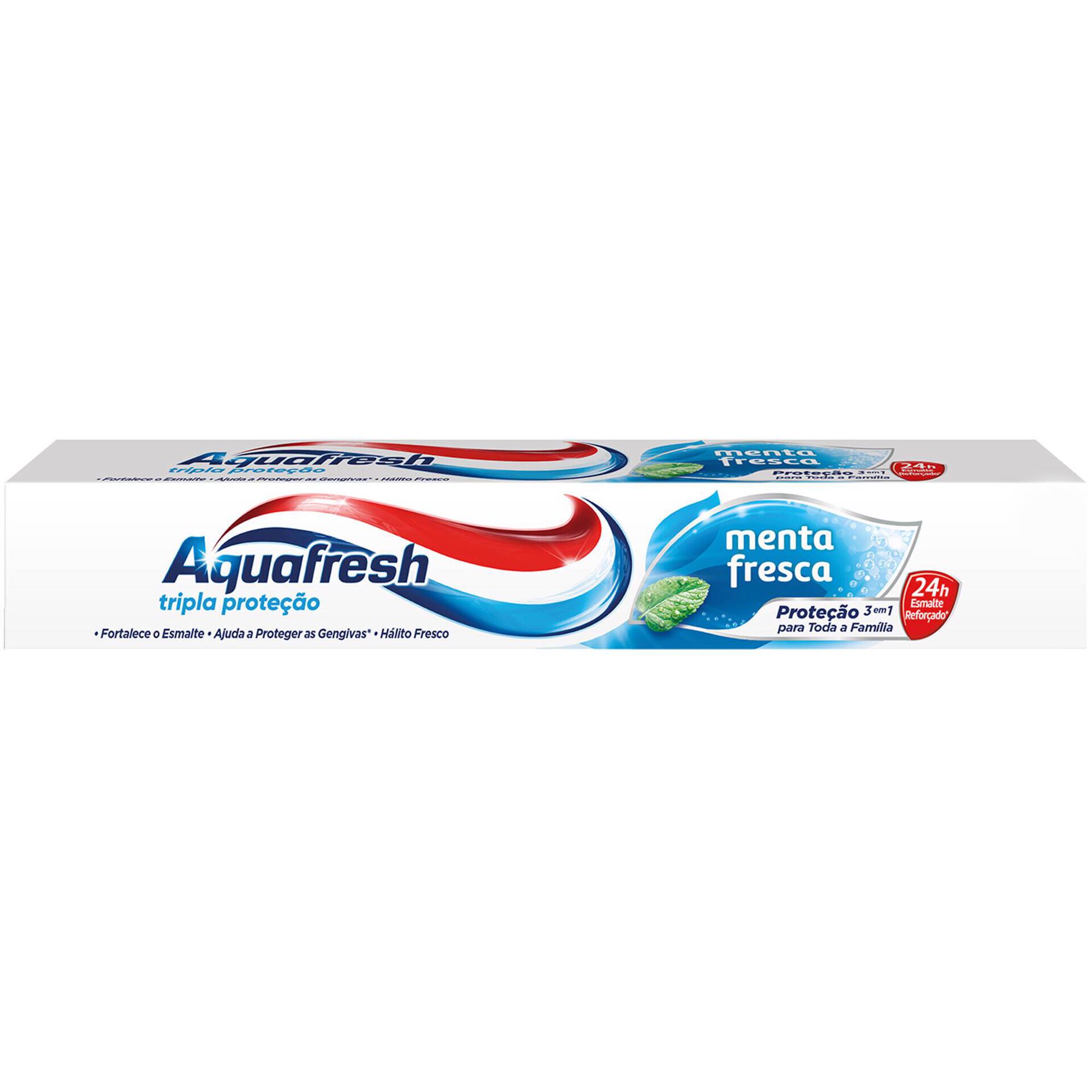 Pasta de Dentes Tripla Prote&ccedil;&atilde;o Menta Fresca Aquafresh