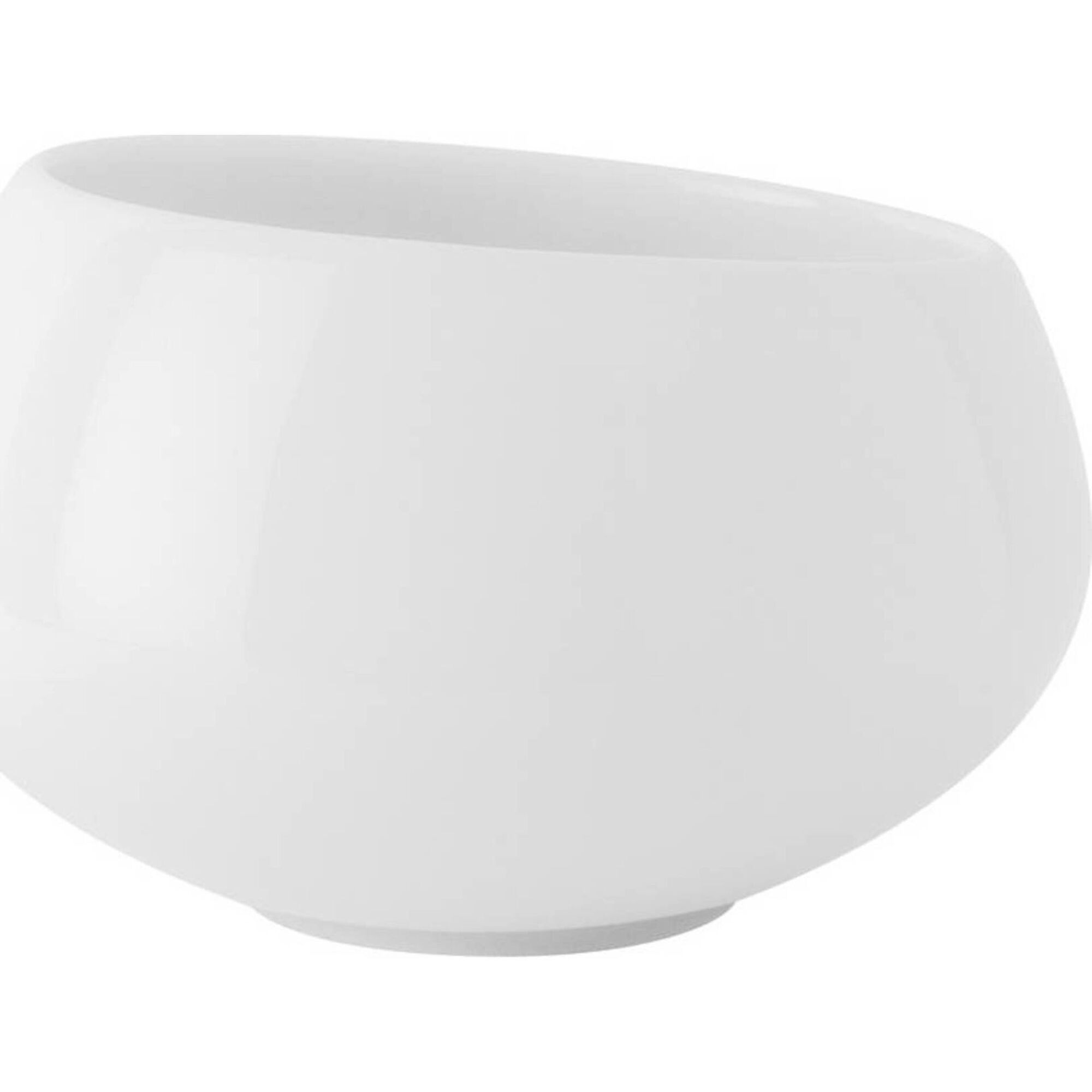 Ta&ccedil;a Mini de Porcelana Branco Gourmet Blanc Sable Guy Degrenne