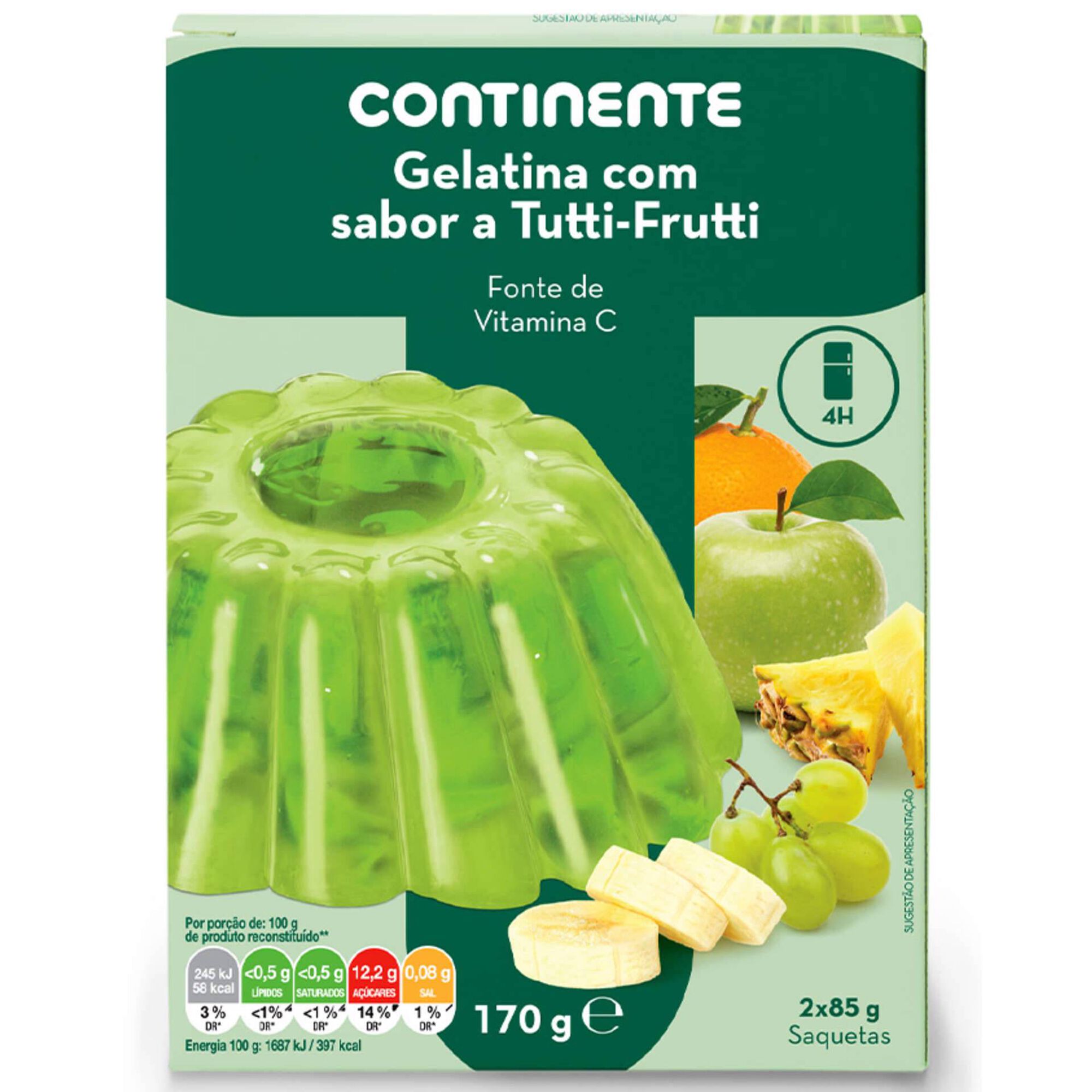 Gelatina em Pó Tutti-Fruti