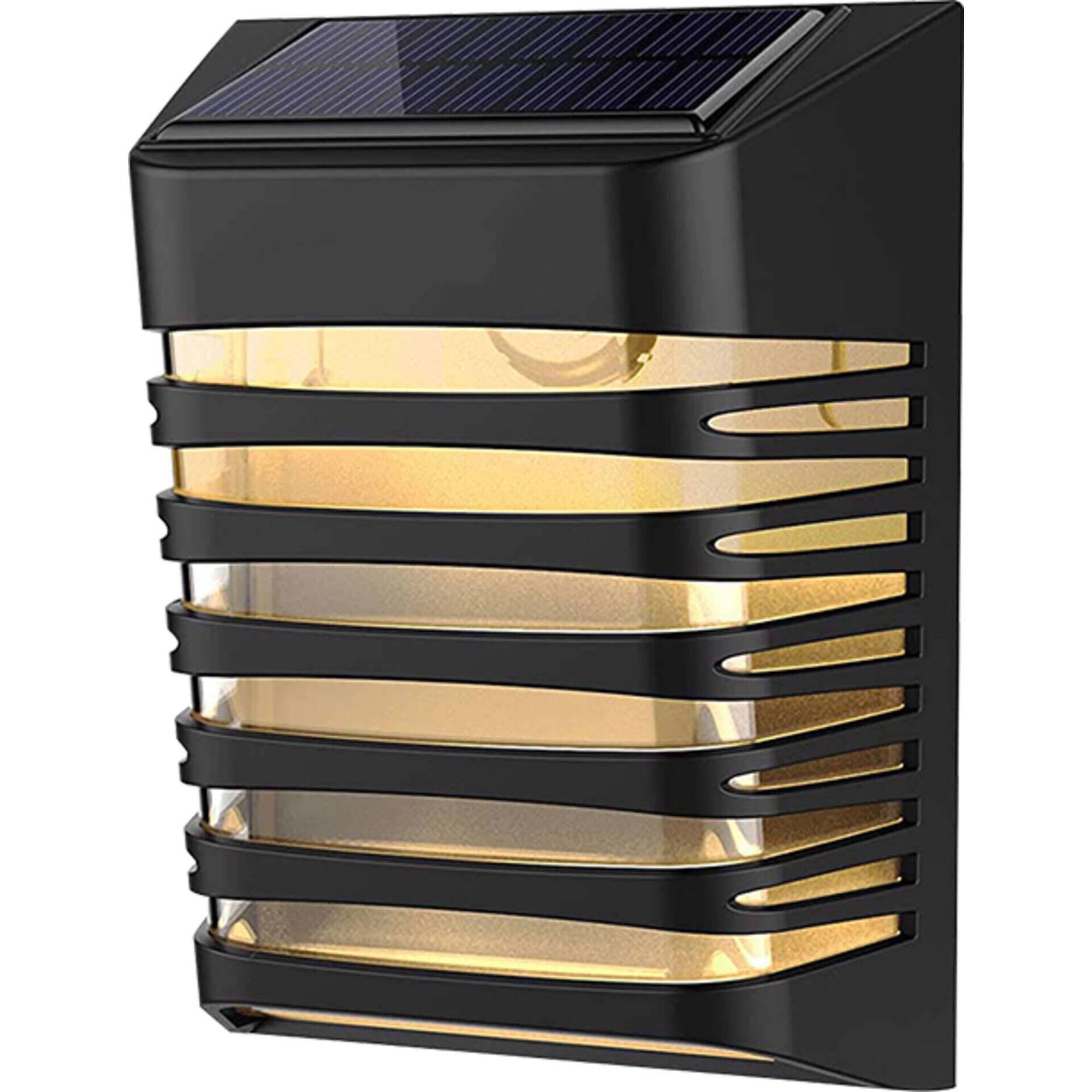 Candeeiro de Parede Solar 4 LEDs Preto Boost