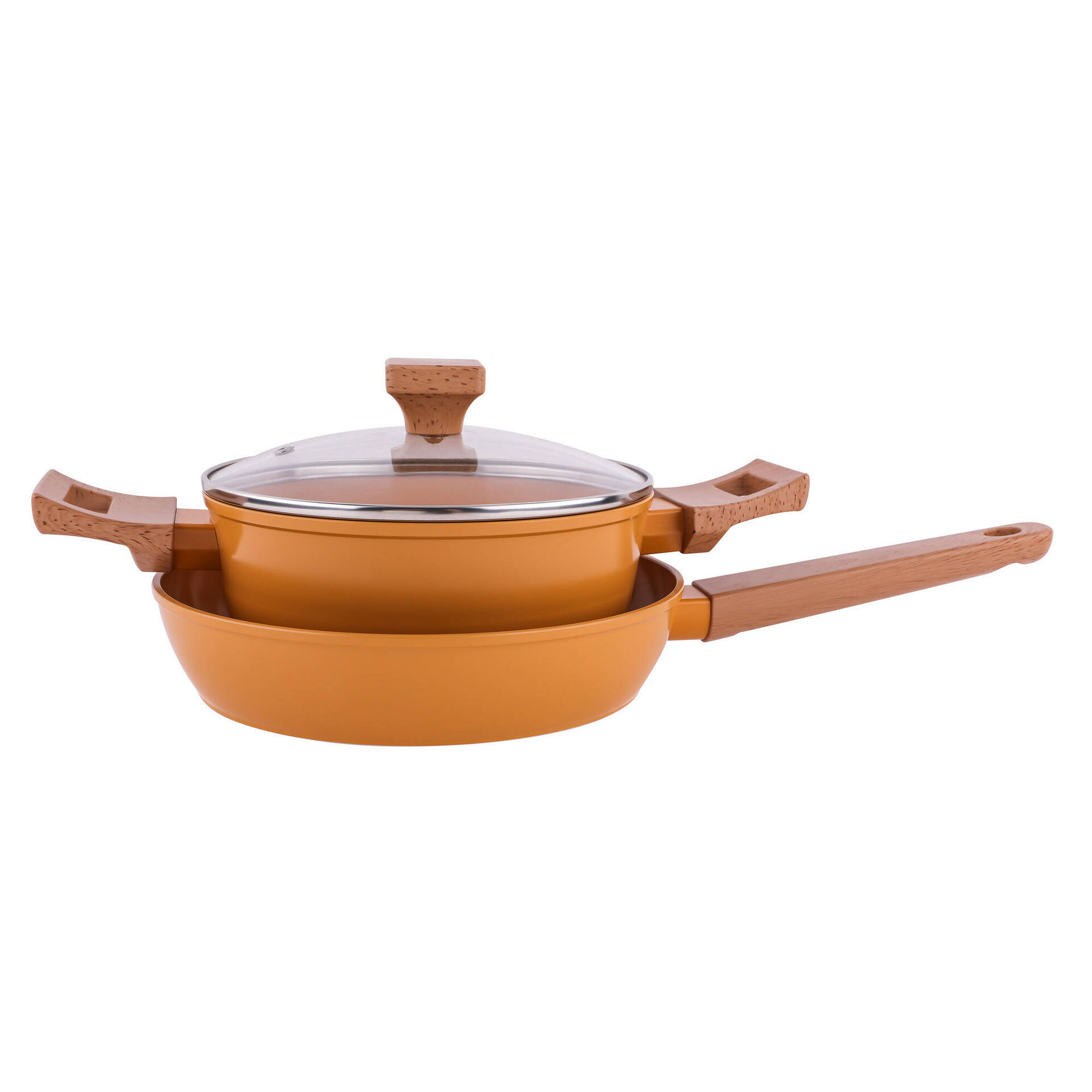 Conjunto Ca&ccedil;arola 20cm e Frigideira 24cm Amar Kasa