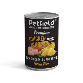 Comida H&uacute;mida para C&atilde;o Adulto Frango e Anan&aacute;s Petfield