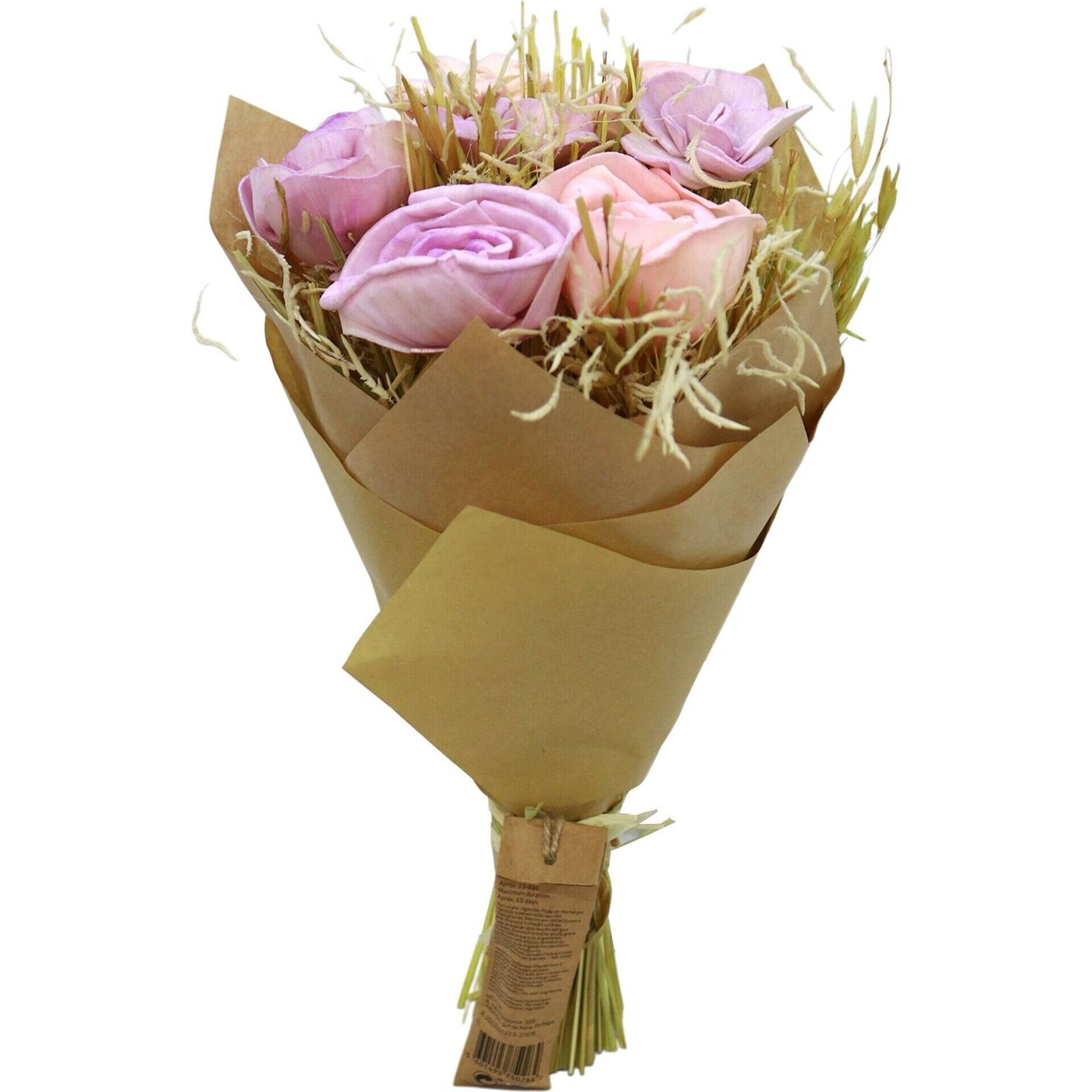 Haste Artificial com Perfume Flores Rosa