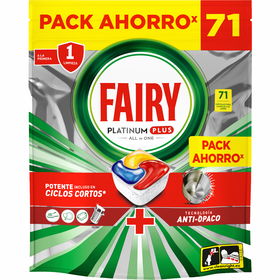 Detergente Máquina Loiça Pastilhas Platinum Plus Tudo em 1 Limão