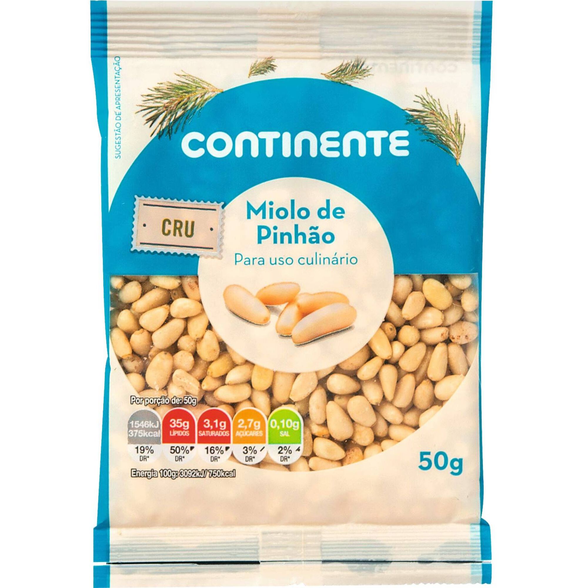 Miolo de Pinhão Culinária