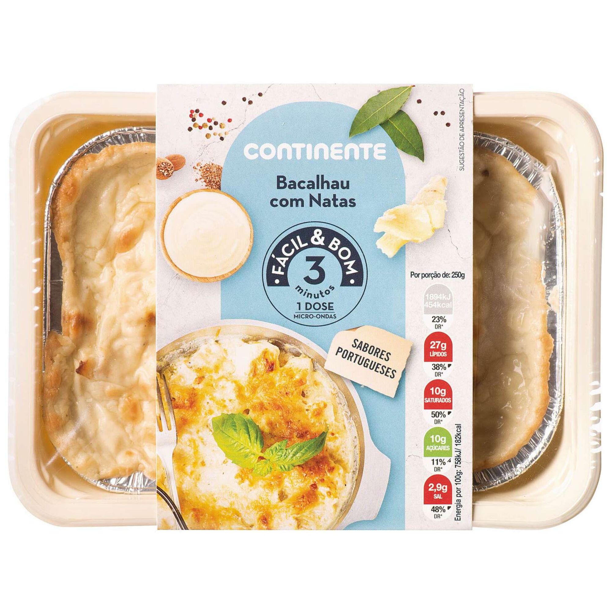 Bacalhau com Natas Gratinado Bacalhau com Natas Gratinado