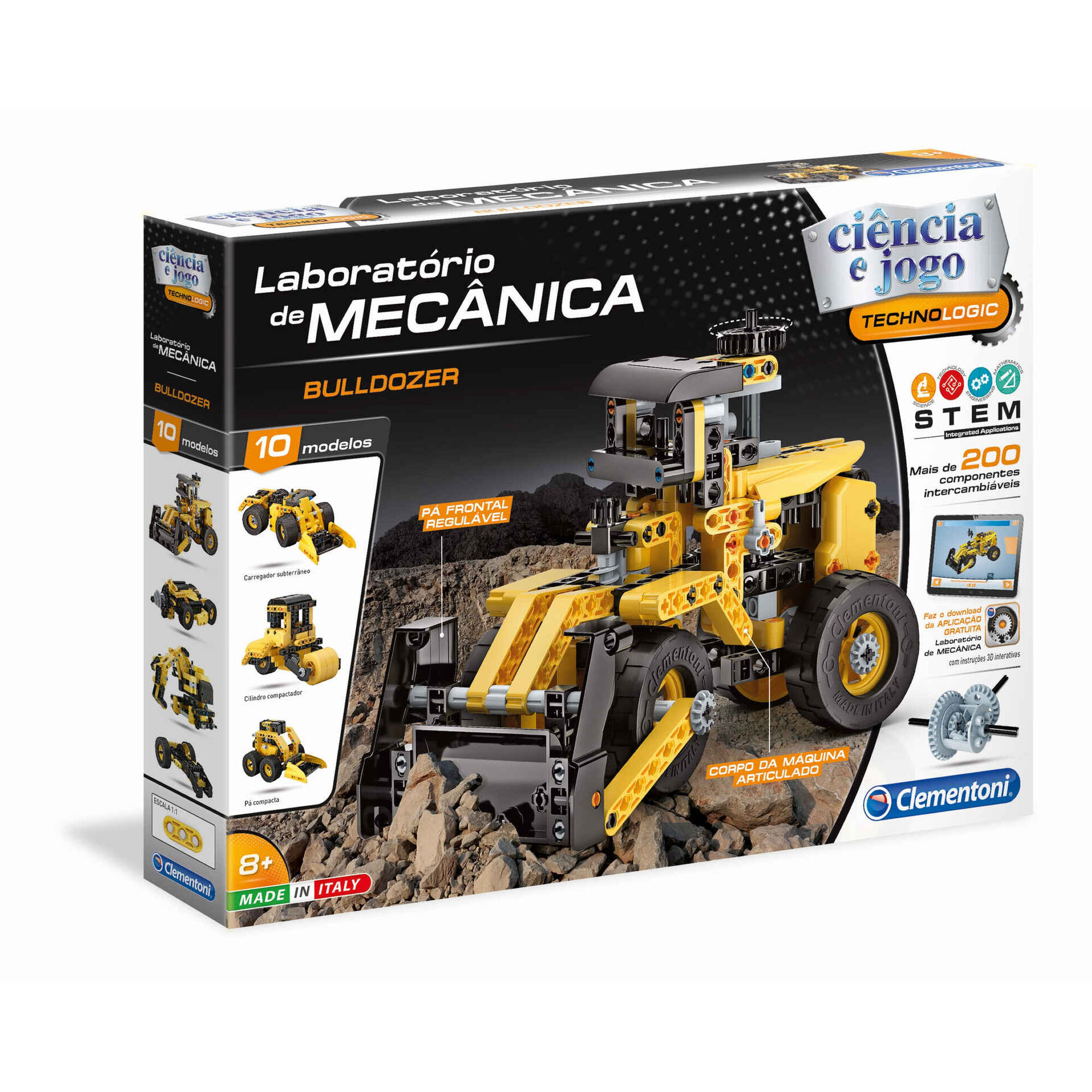 Ci&ecirc;ncia e Jogo - Kit Laborat&oacute;rio de Mec&acirc;nica Buld&oacute;zer