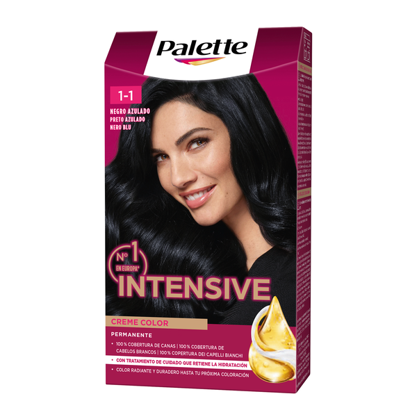 Coloração Permanente Intensive Preto Azulado 1.1 Schwarzkopf Palette