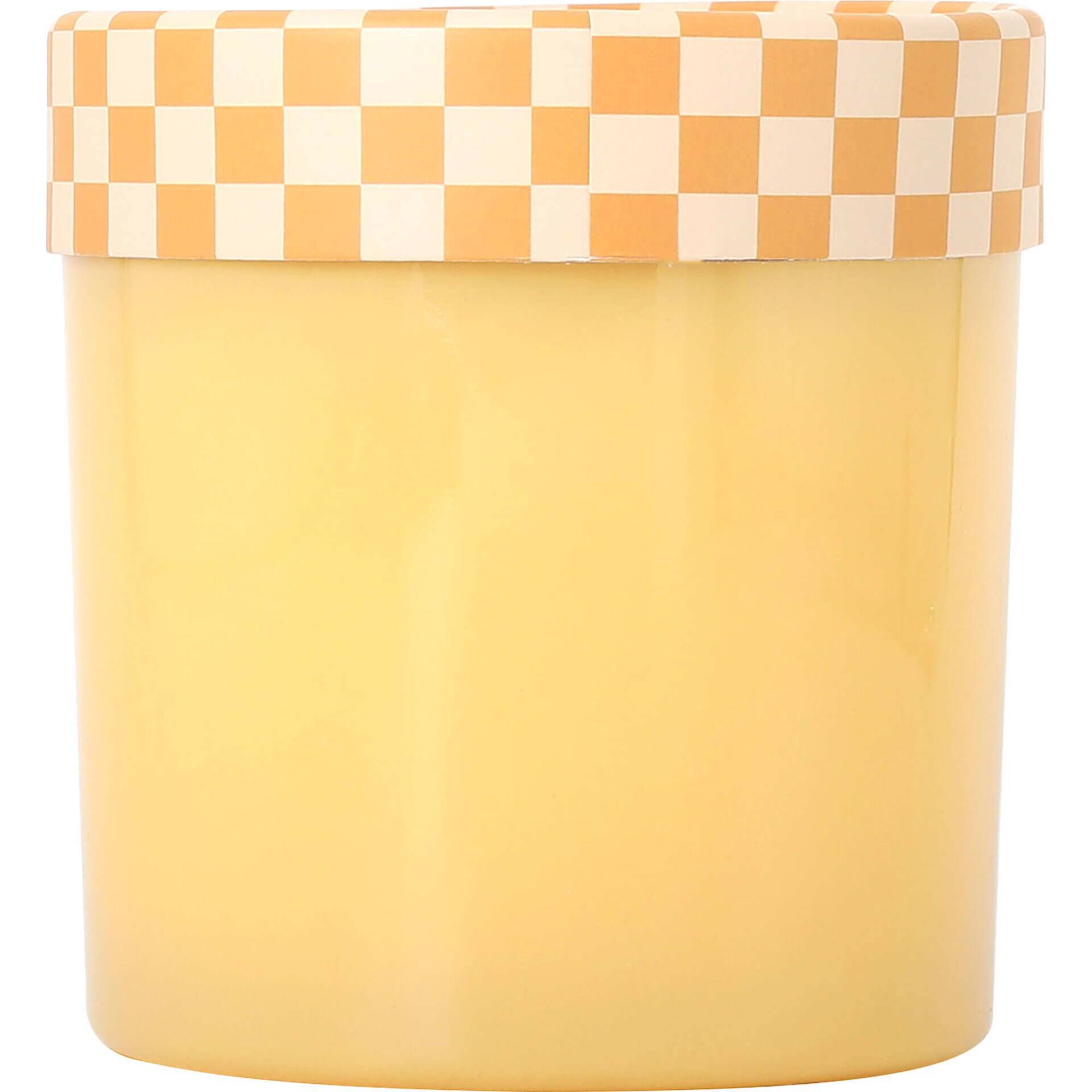 Vela Copo com Tampa 280g Icre Cream Amarela Kasa