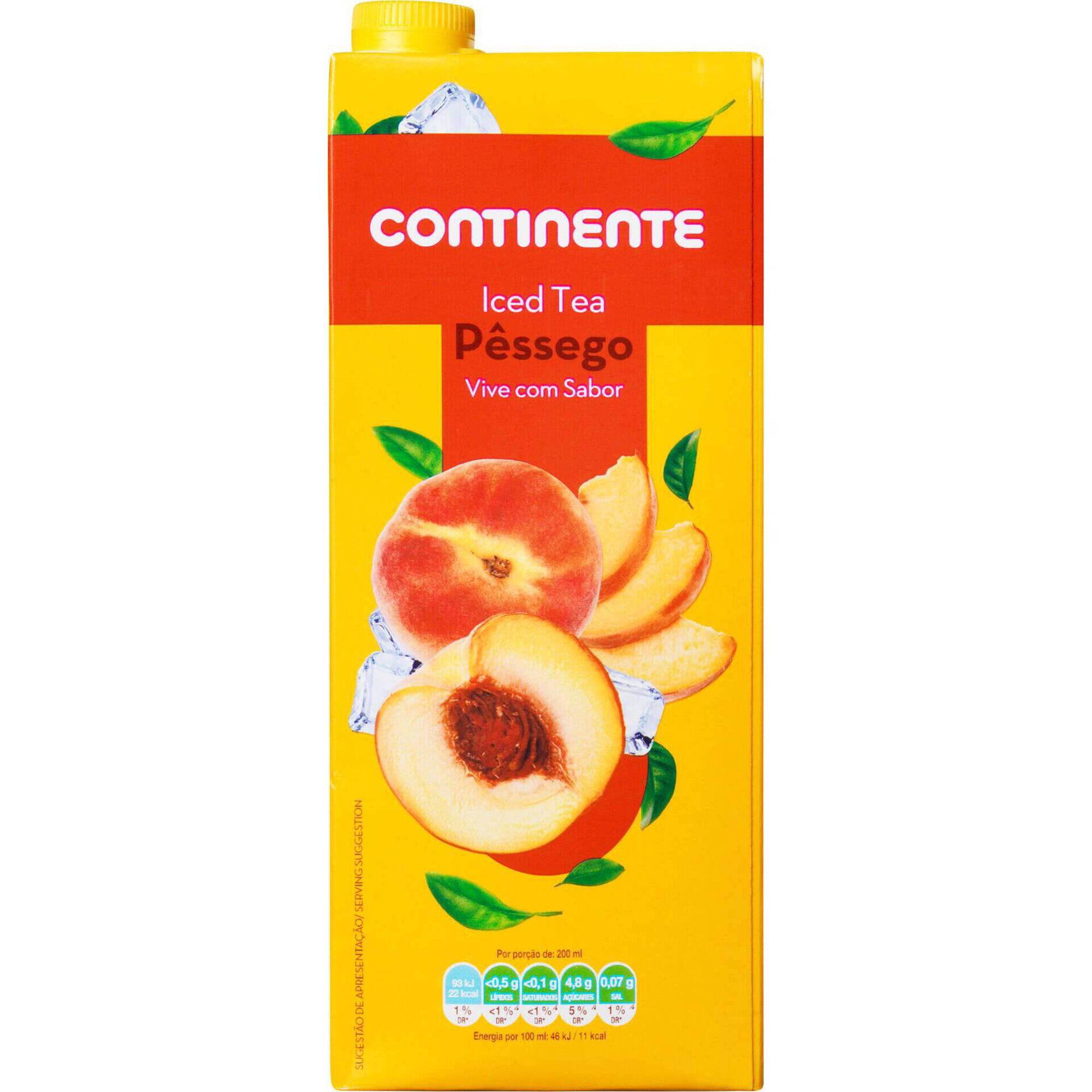 Ice Tea P&ecirc;ssego Continente