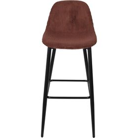 Conjunto de 2 Cadeiras Estofadas Bar Terracota Scott