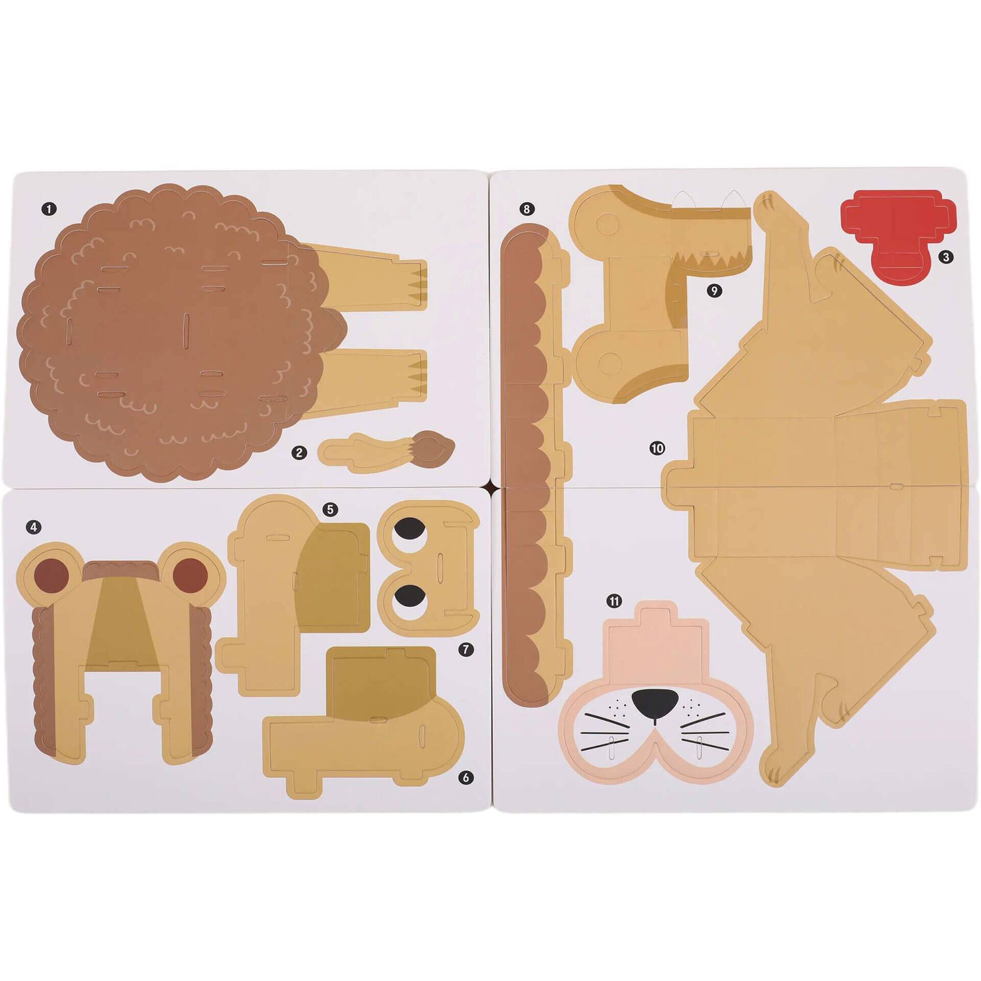 Kit Puzzle 3D em Cart&atilde;o (v&aacute;rios modelos) Pintura