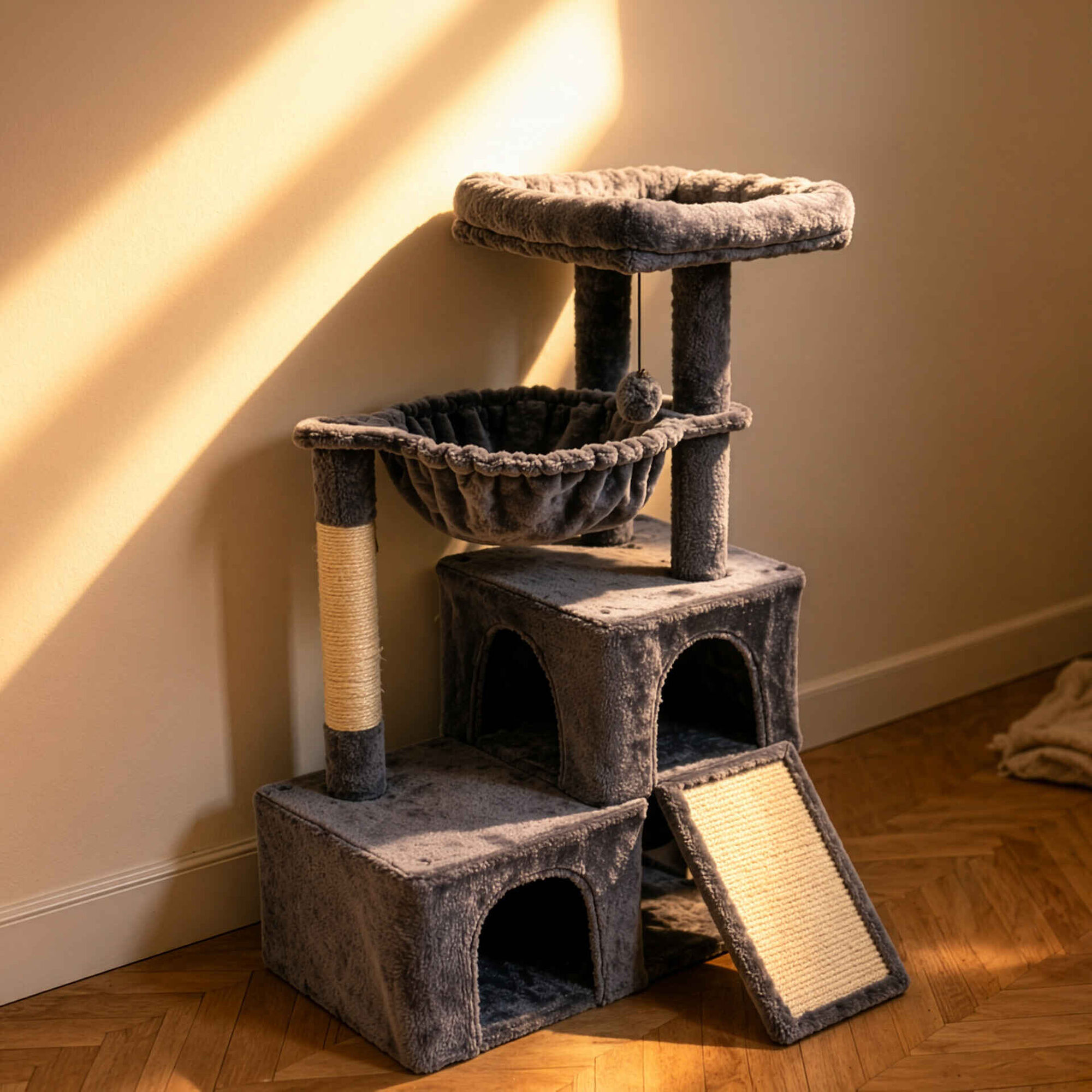 Arranhador para Gato Cinza 103cm Lupi Linx