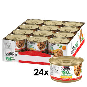 Comida H&uacute;mida para Gato Adulto Vaca Lata Purina Gourmet Nature