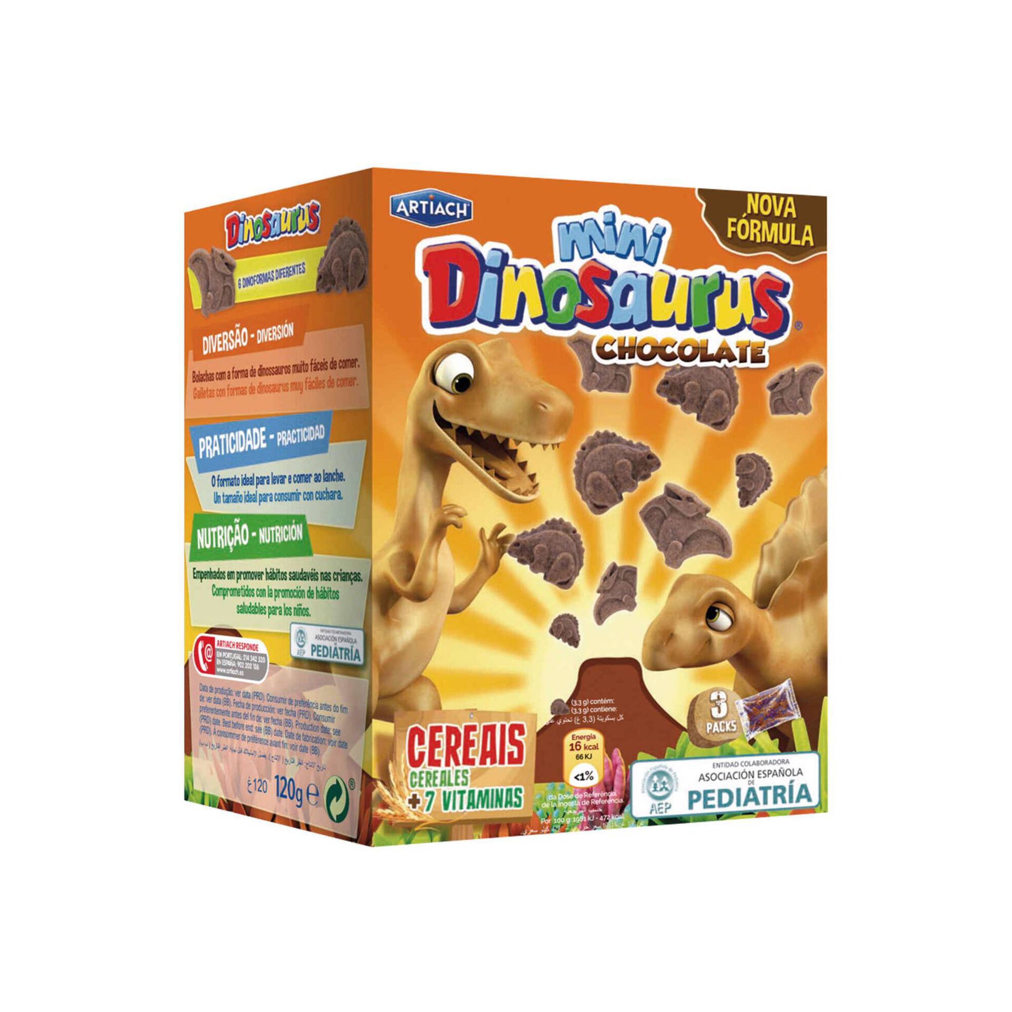 Bolachas Mini Dinossauros Chocolate