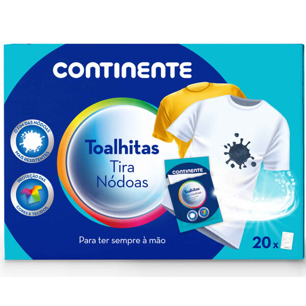 Toalhitas Tira Nódoas Continente