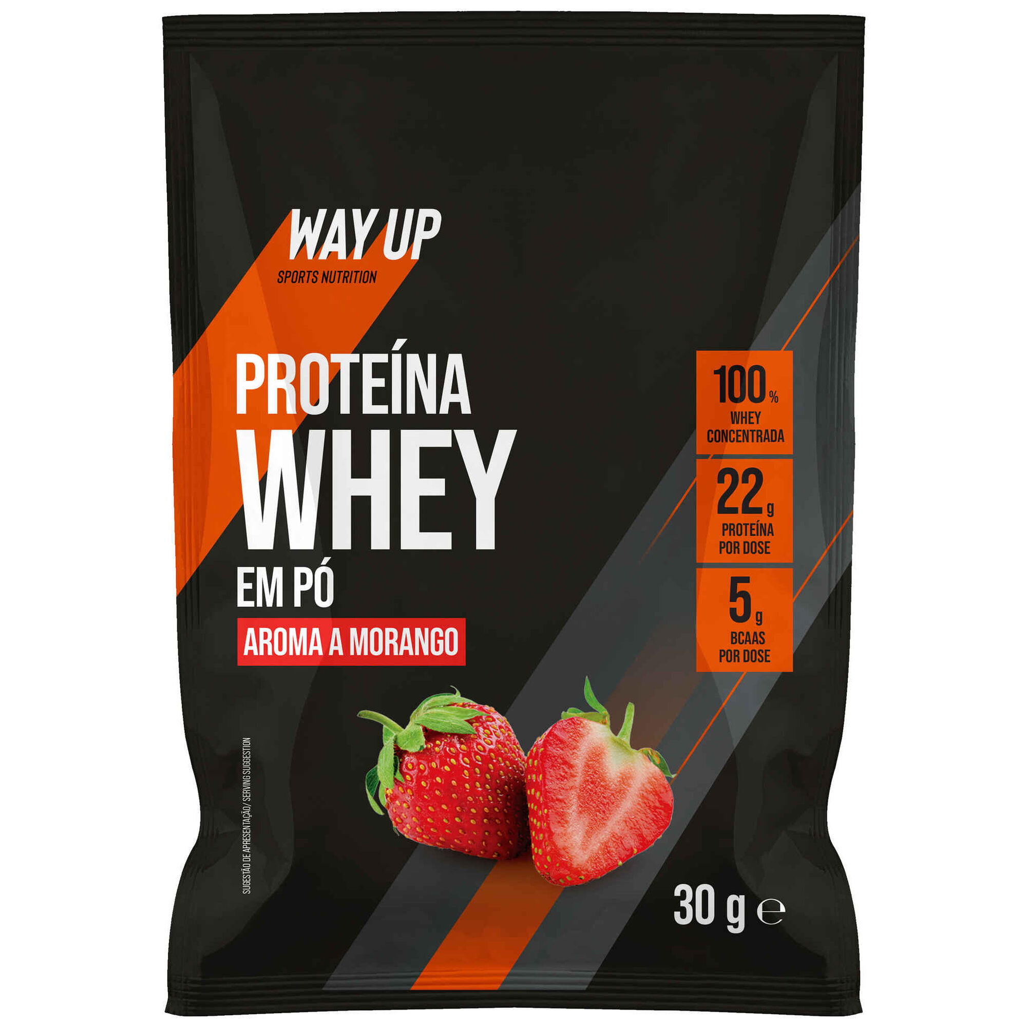 Proteína Whey Morango Saqueta