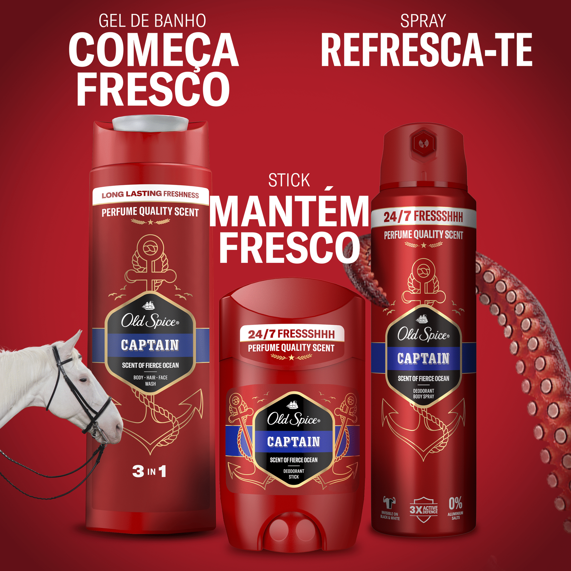 Gel de Banho 3 em 1 Captain