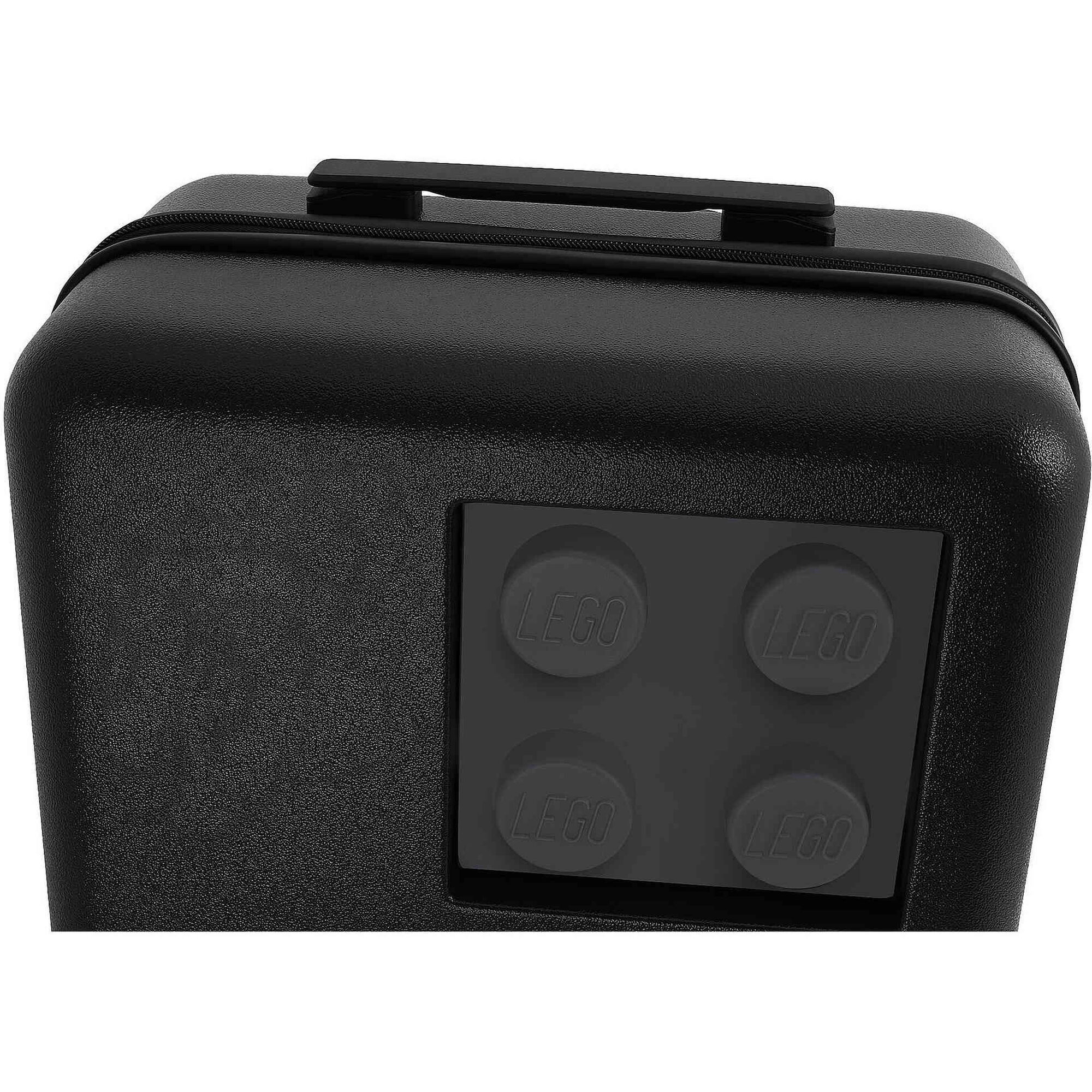 Mala de Cabine 4 Rodas Preto e Cinza Brick