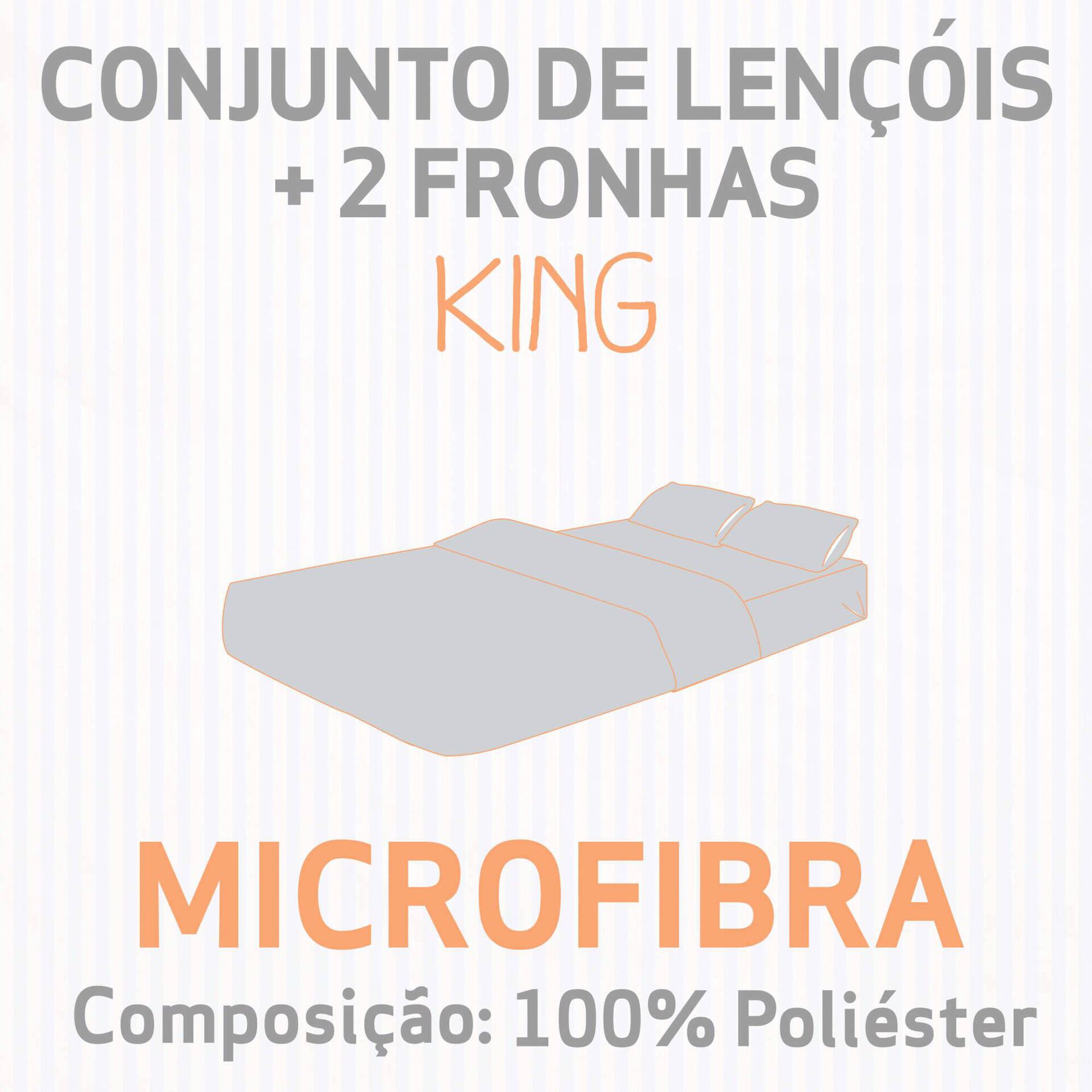 Conjunto Lençóis Microfibra Cosmos