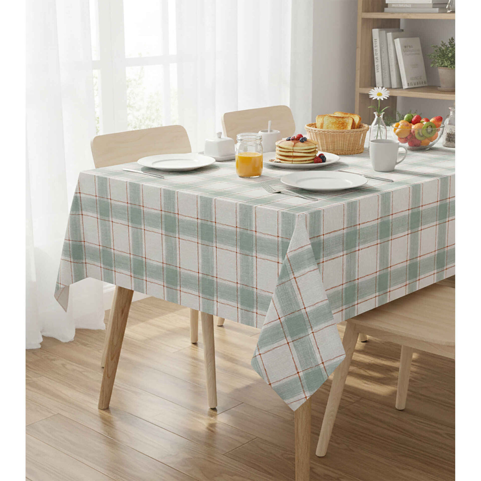 Toalha Mesa PVC Xadrez Verde Kasa