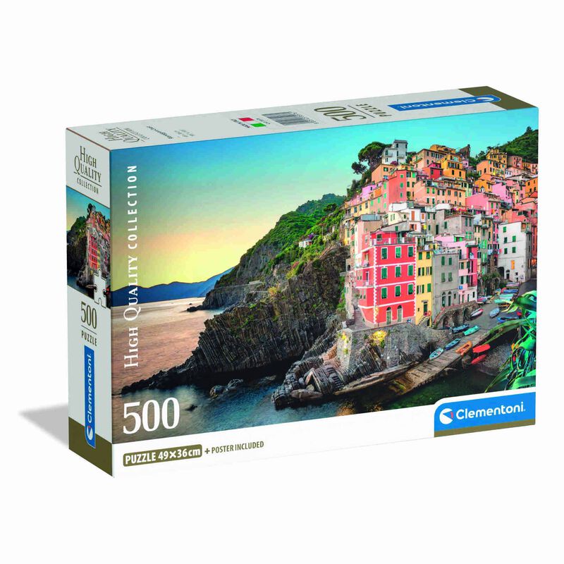 Clementoni - Puzzle Riomaggiore Coast 500 Peças