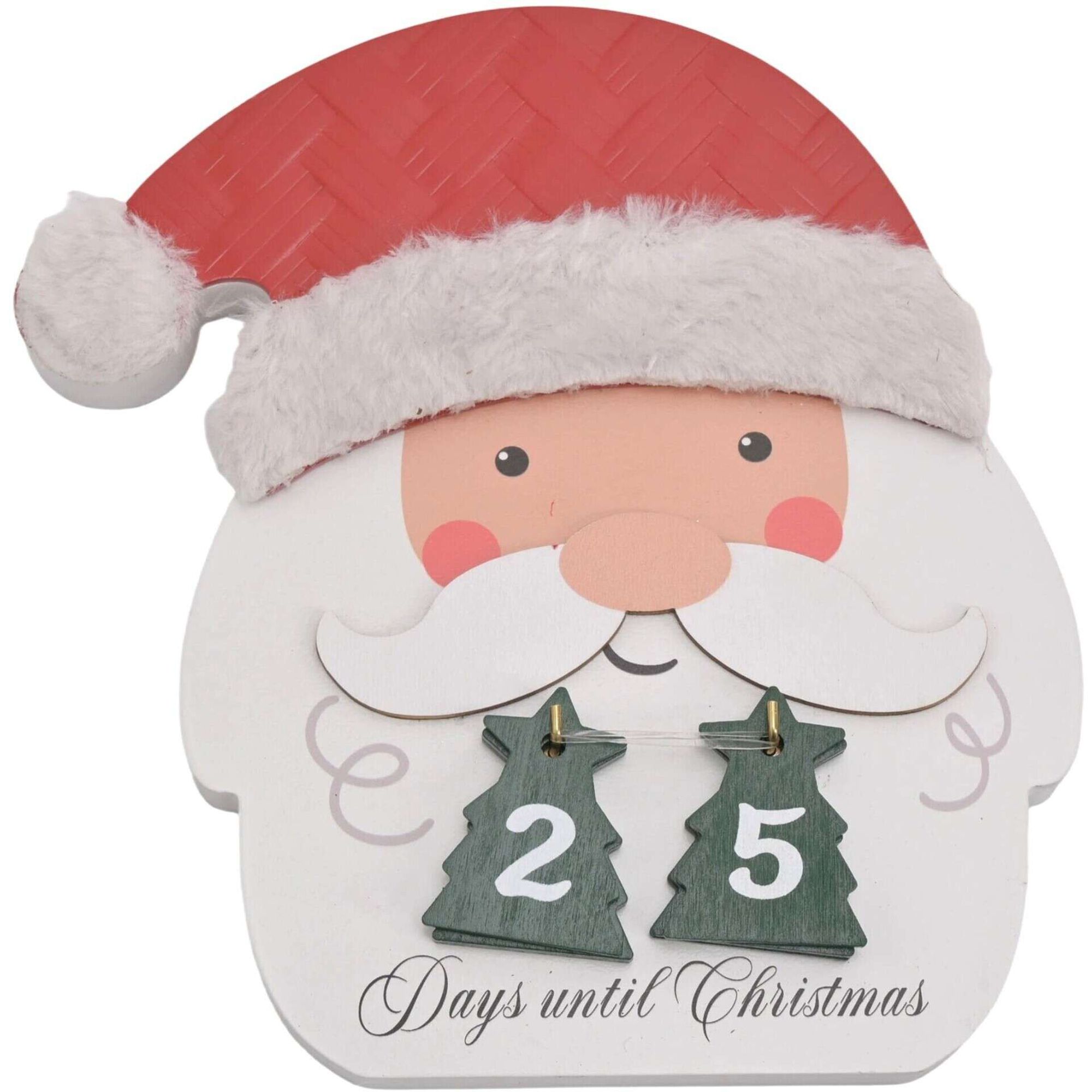 Calend&aacute;rio de Madeira Pai Natal Kasa